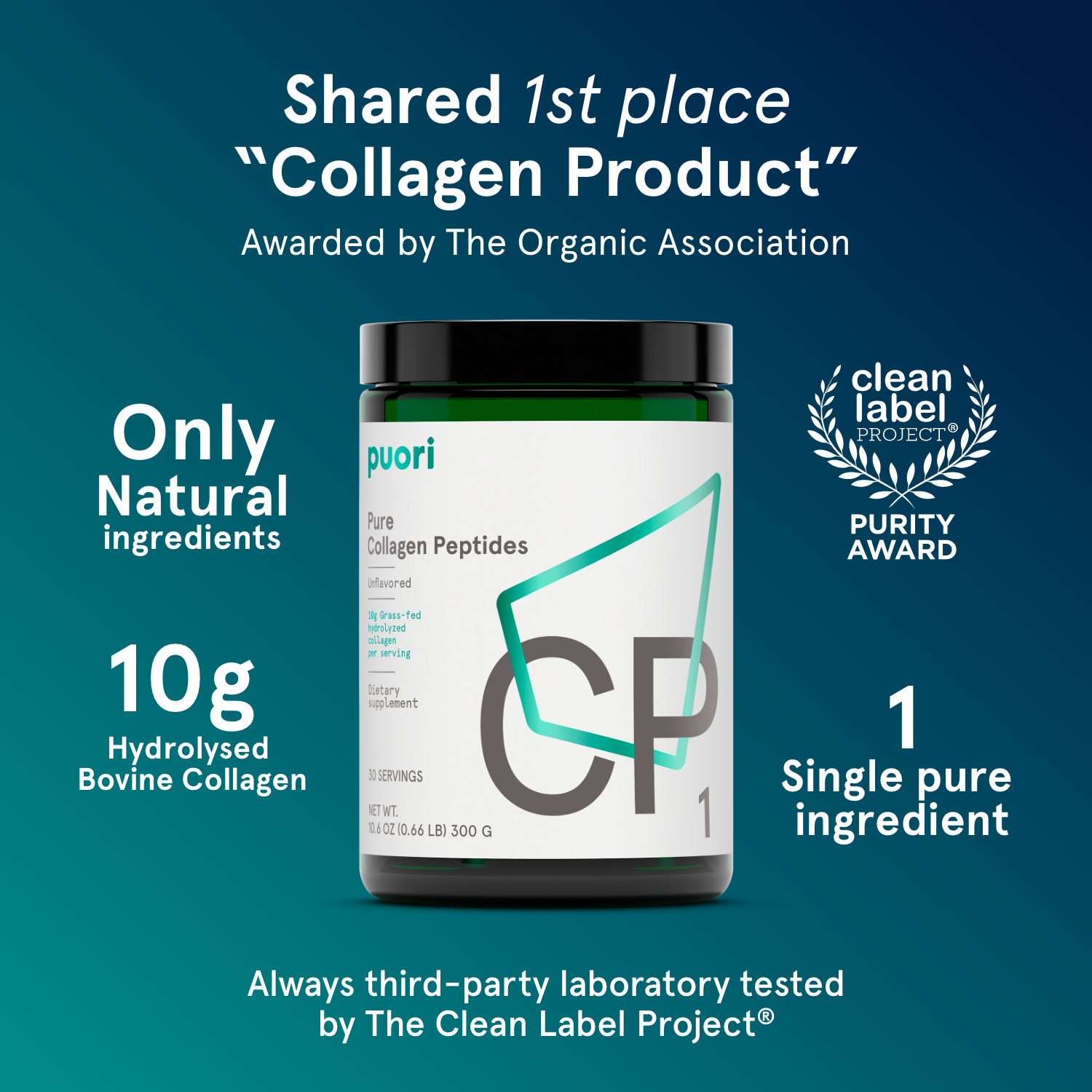 Puori CP1 - Collagen Peptides - 2 Pack