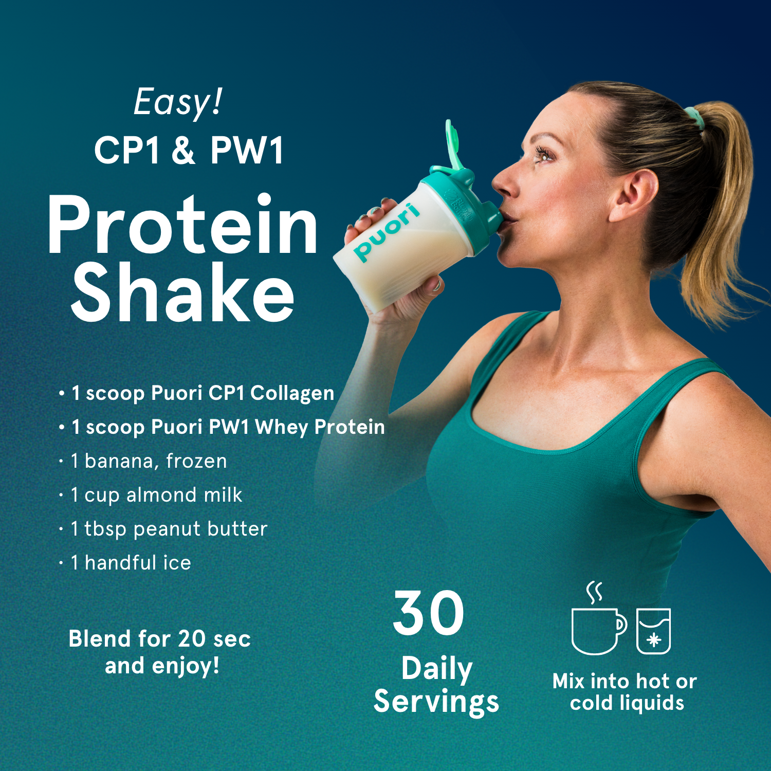 Puori CP1 - Collagen Peptides - 2 Pack