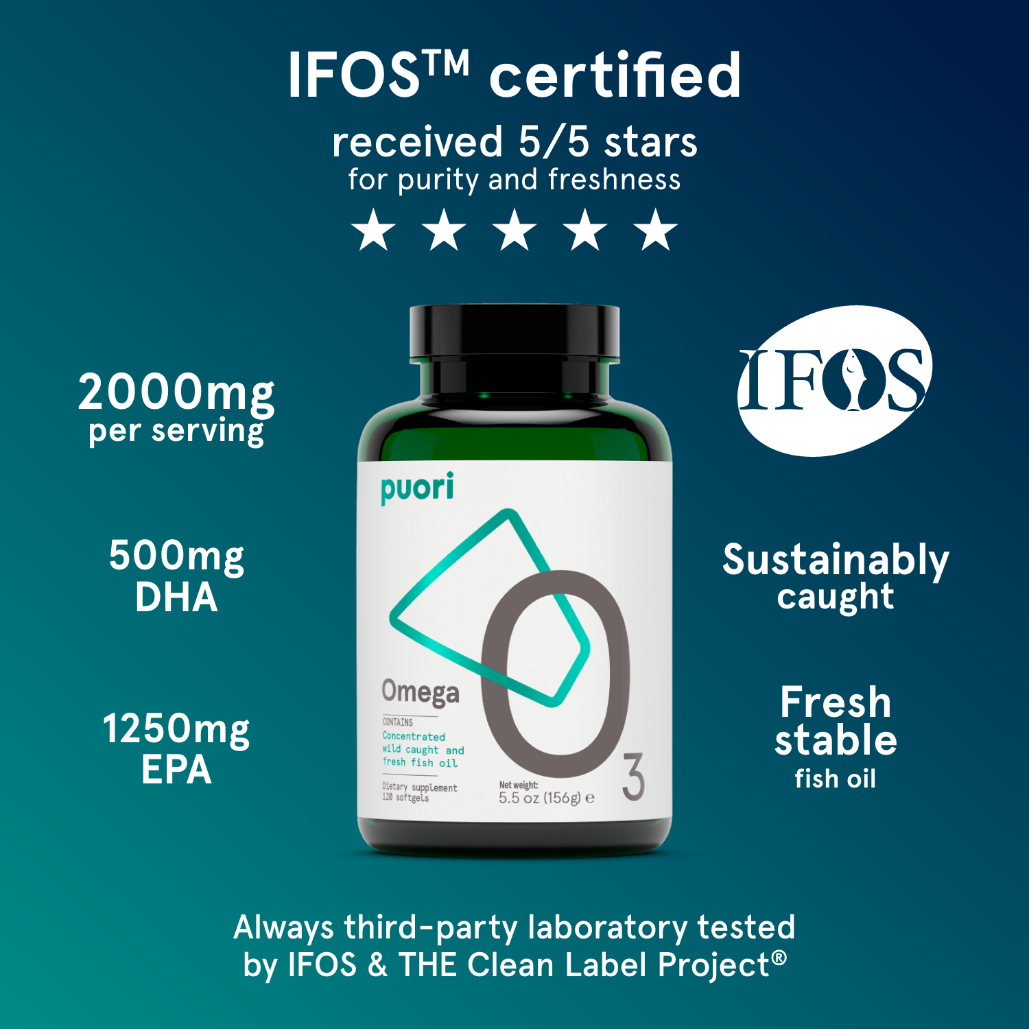 Puori O3 - Fish Oil Capsules
