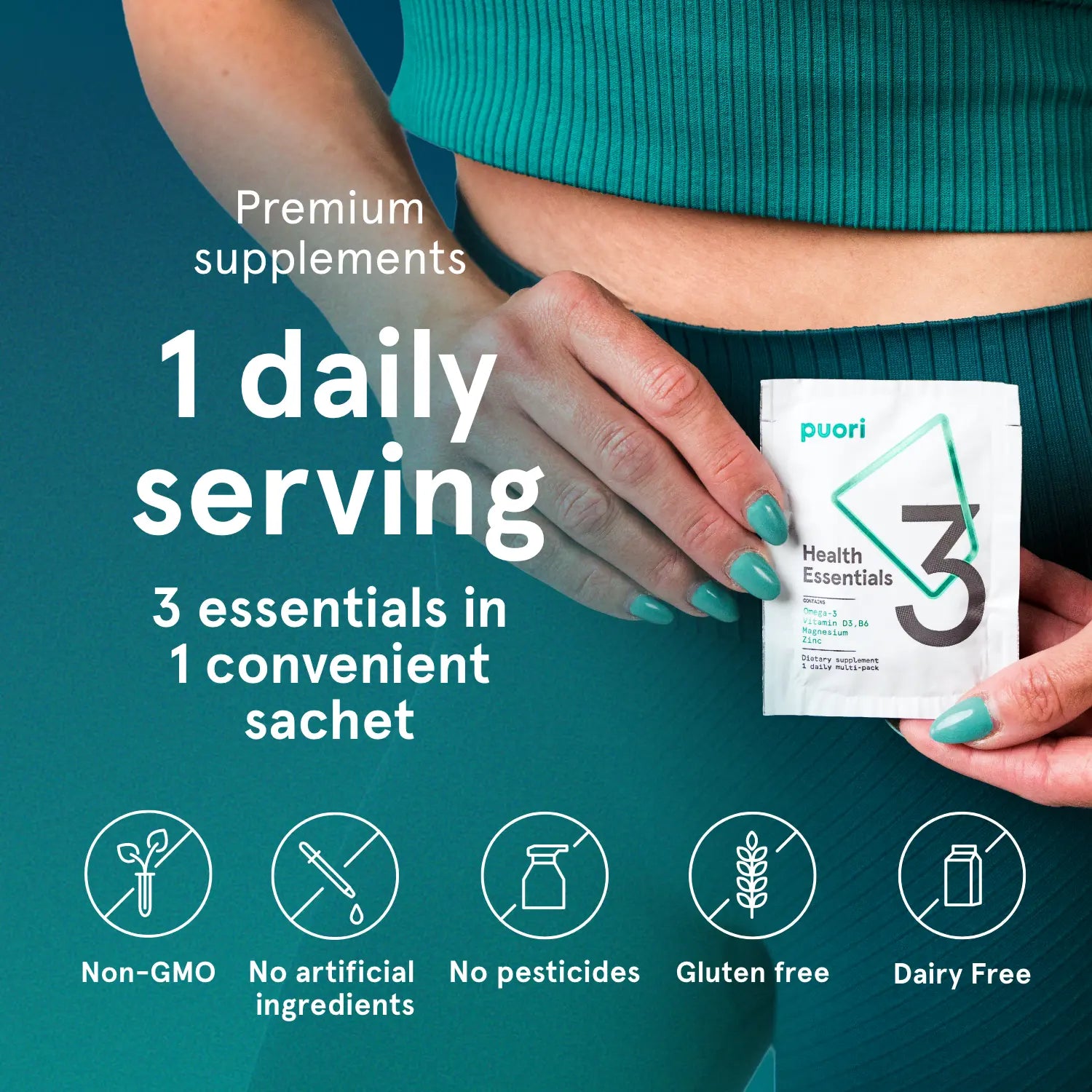 Puori P3 - Health Essentials Sachets (O3, M3, D3)