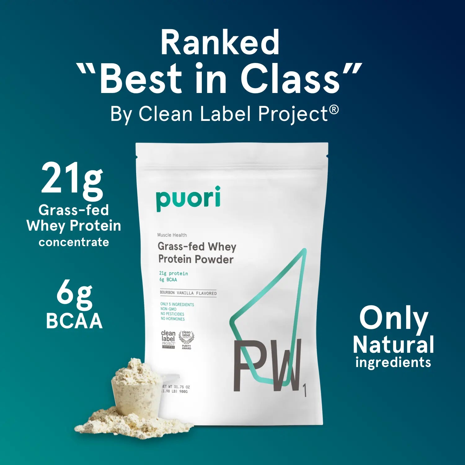 Puori PW1 - Whey Protein with Bourbon Vanilla