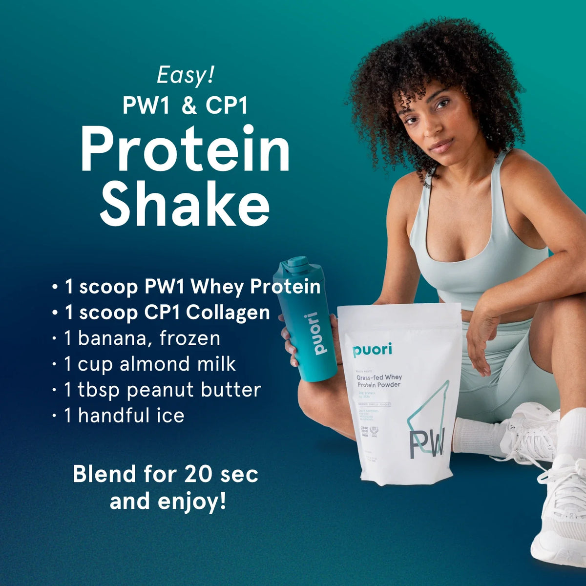 Puori PW1 - Whey Protein with Dark Chocolate