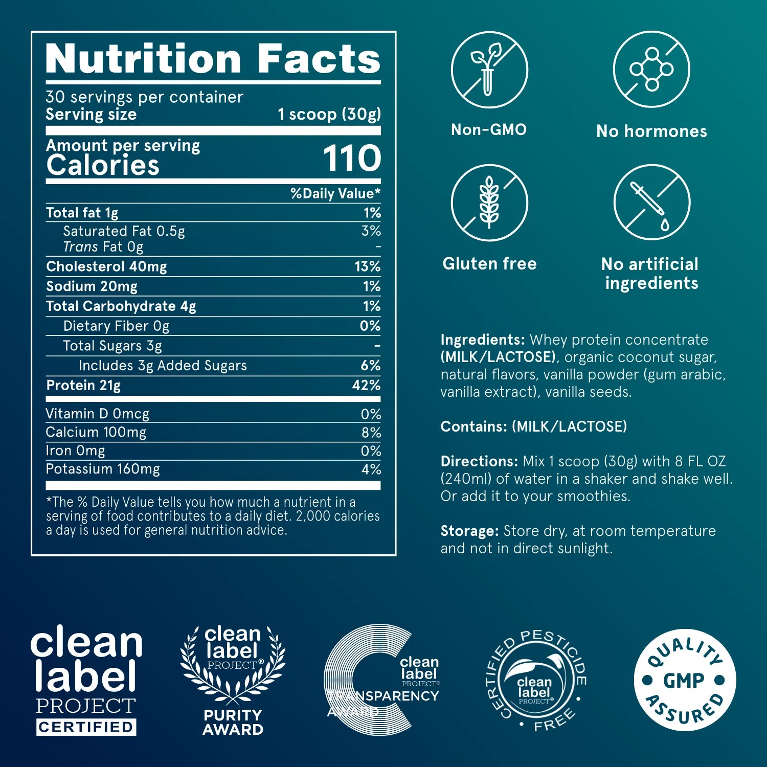 Puori PW1 - Whey Protein with Bourbon Vanilla