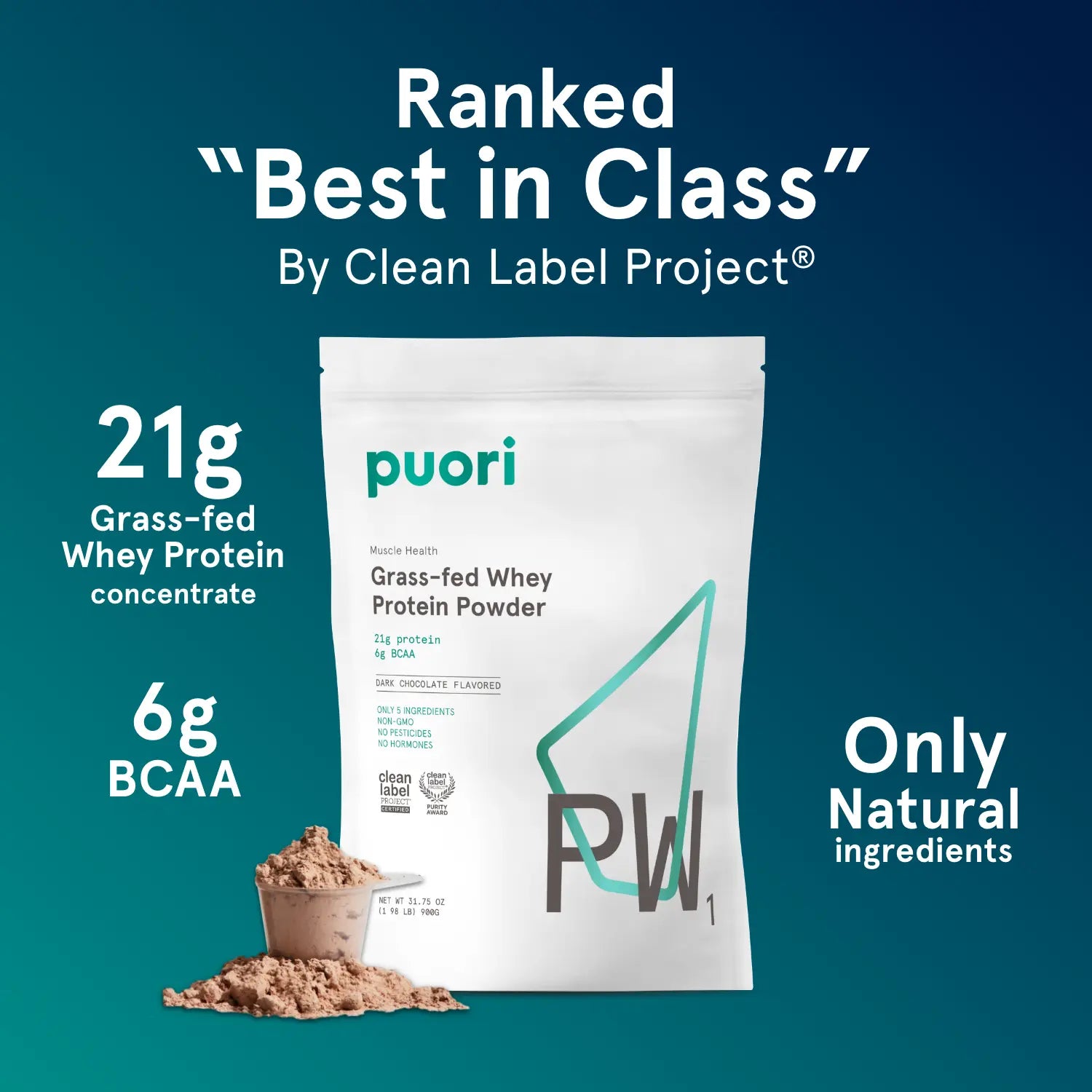 Puori PW1 - Whey Protein with Dark Chocolate