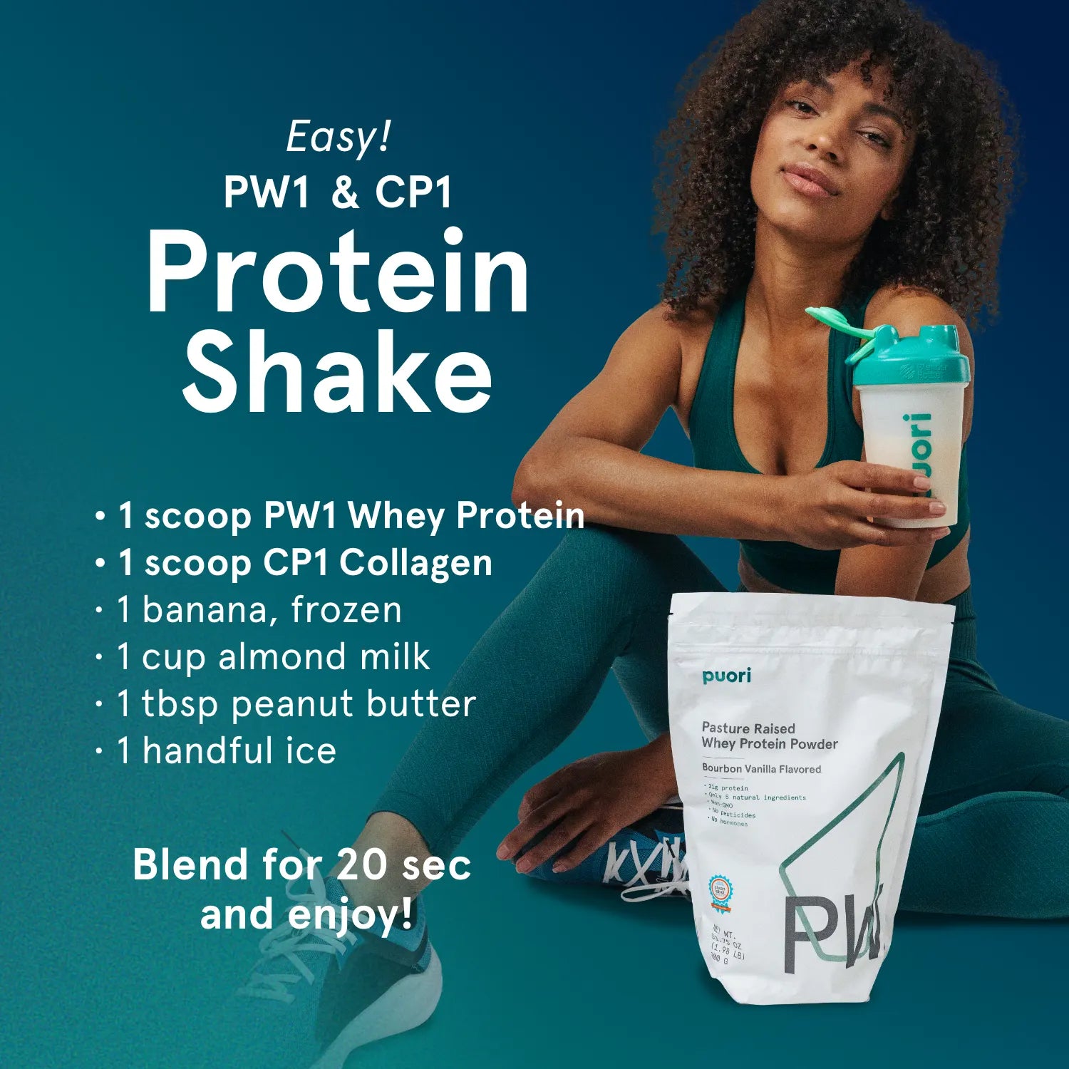 Puori PW1 - Whey Protein with Dark Chocolate