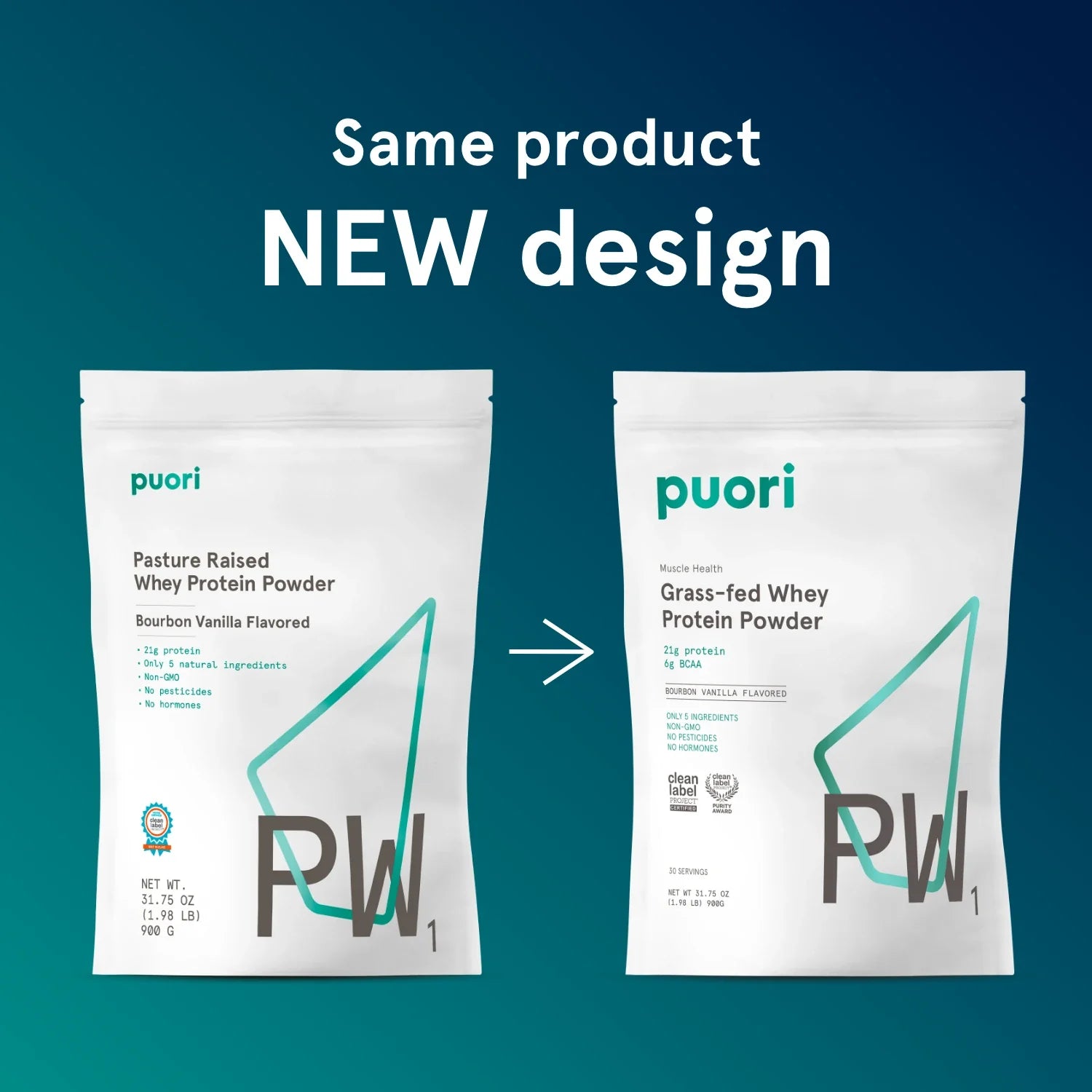 Puori PW1 - Whey Protein with Bourbon Vanilla