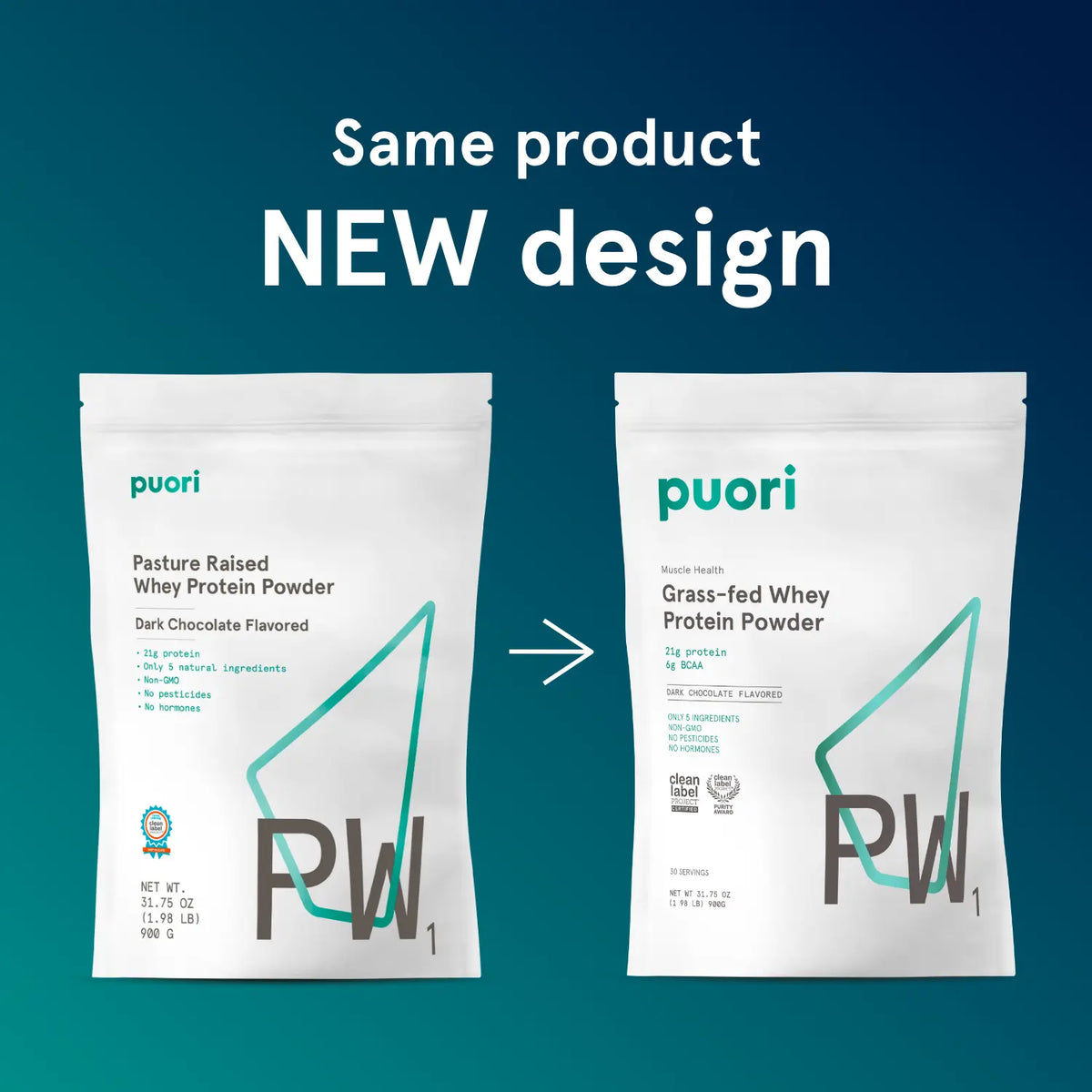 Puori PW1 - Whey Protein with Dark Chocolate