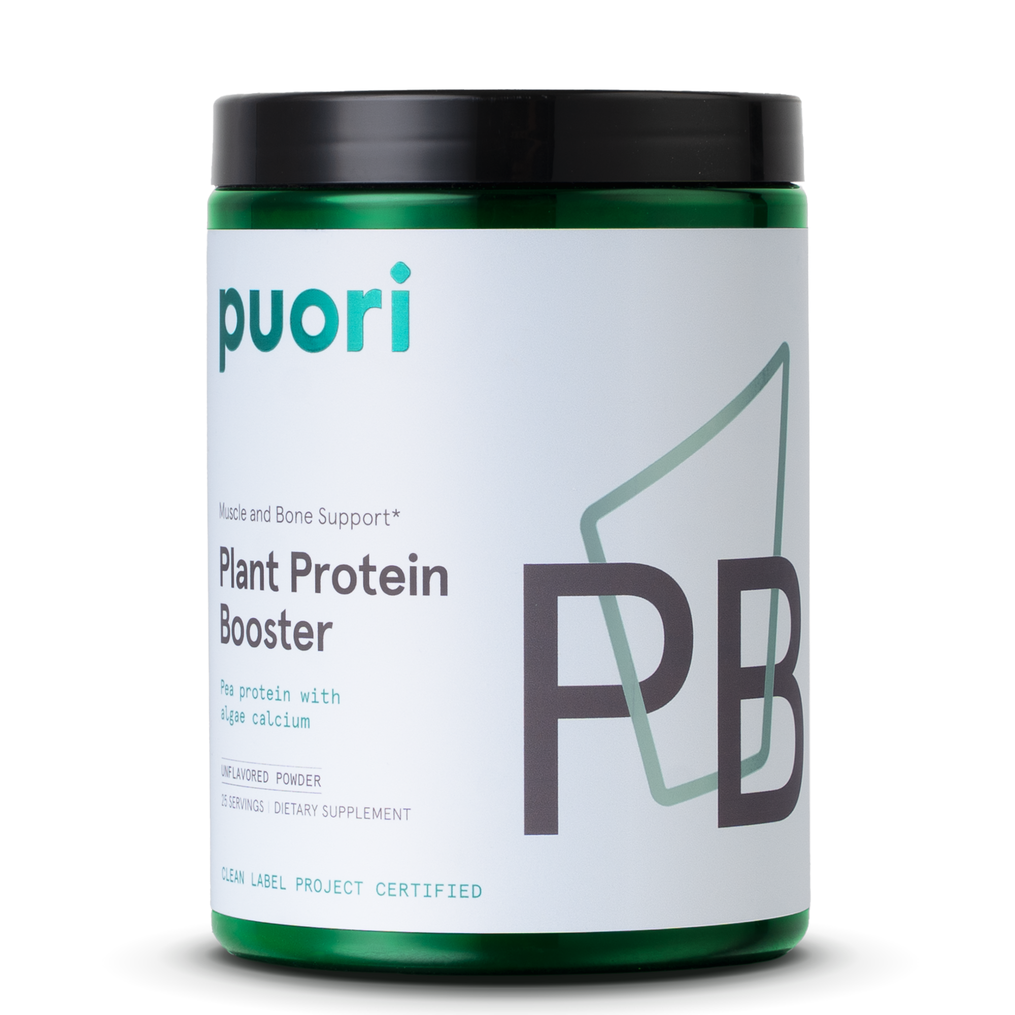 Puori Plant Protein Booster container on a white background