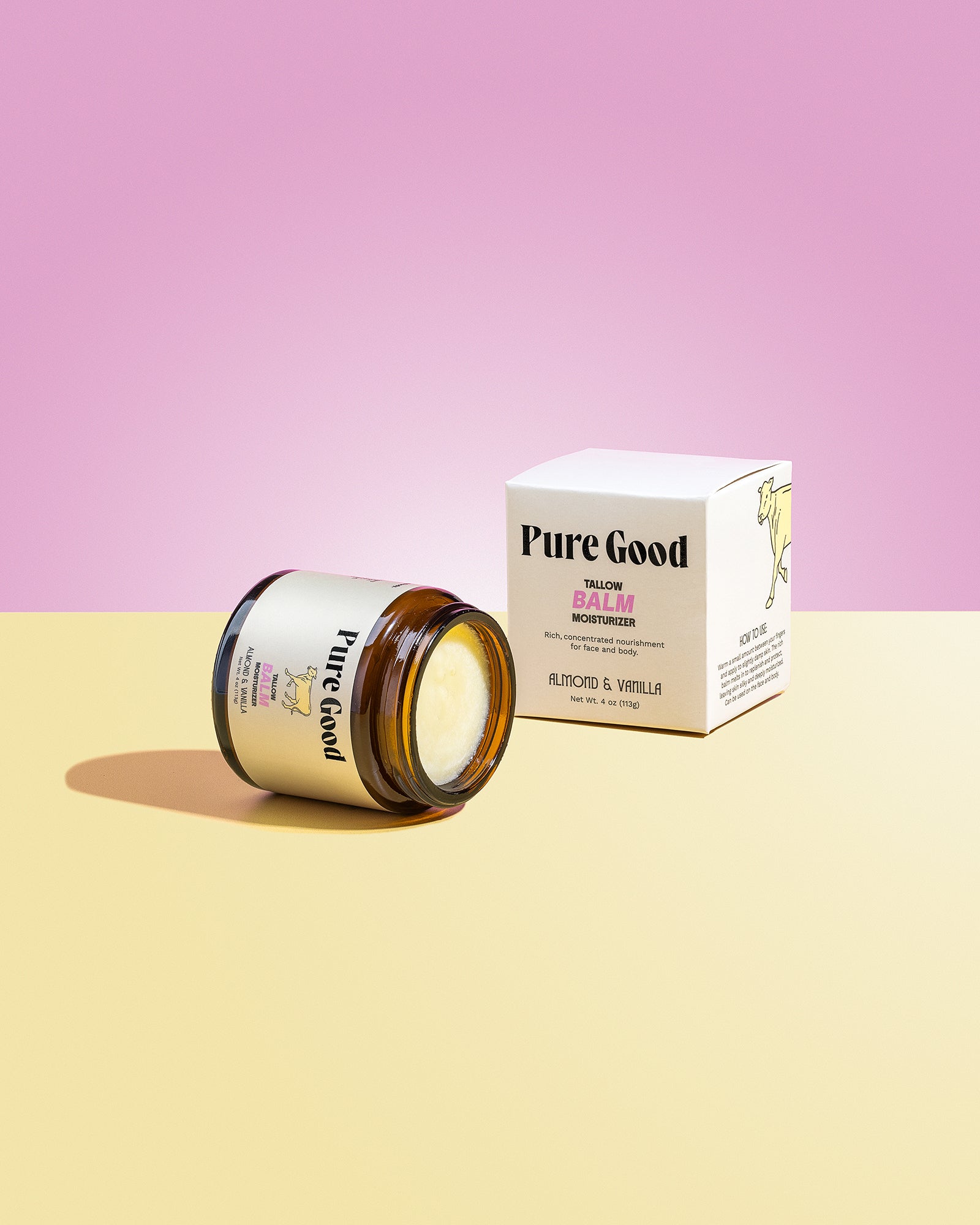 Pure Good  Almond + Vanilla Tallow Balm