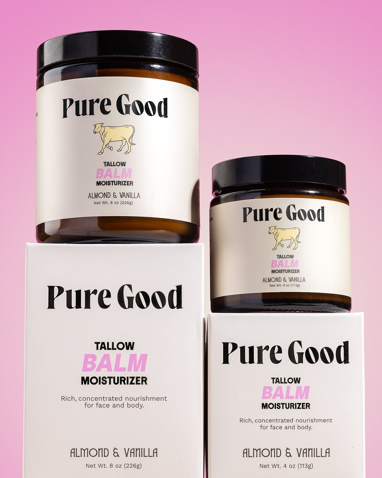 Pure Good  Almond + Vanilla Tallow Balm