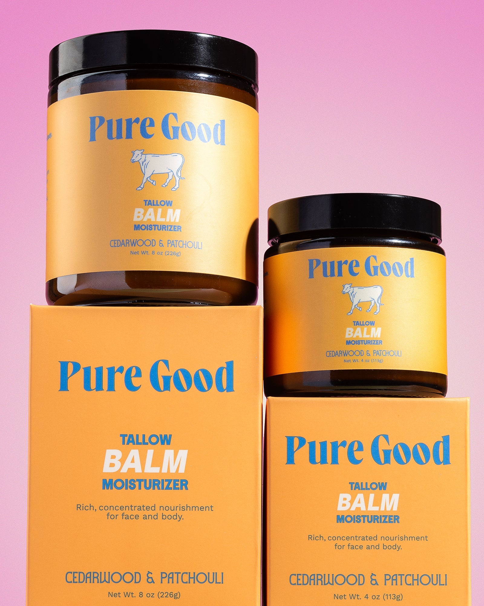 Pure Good Cedarwood + Patchouli Tallow Balm - Firming & Balancing