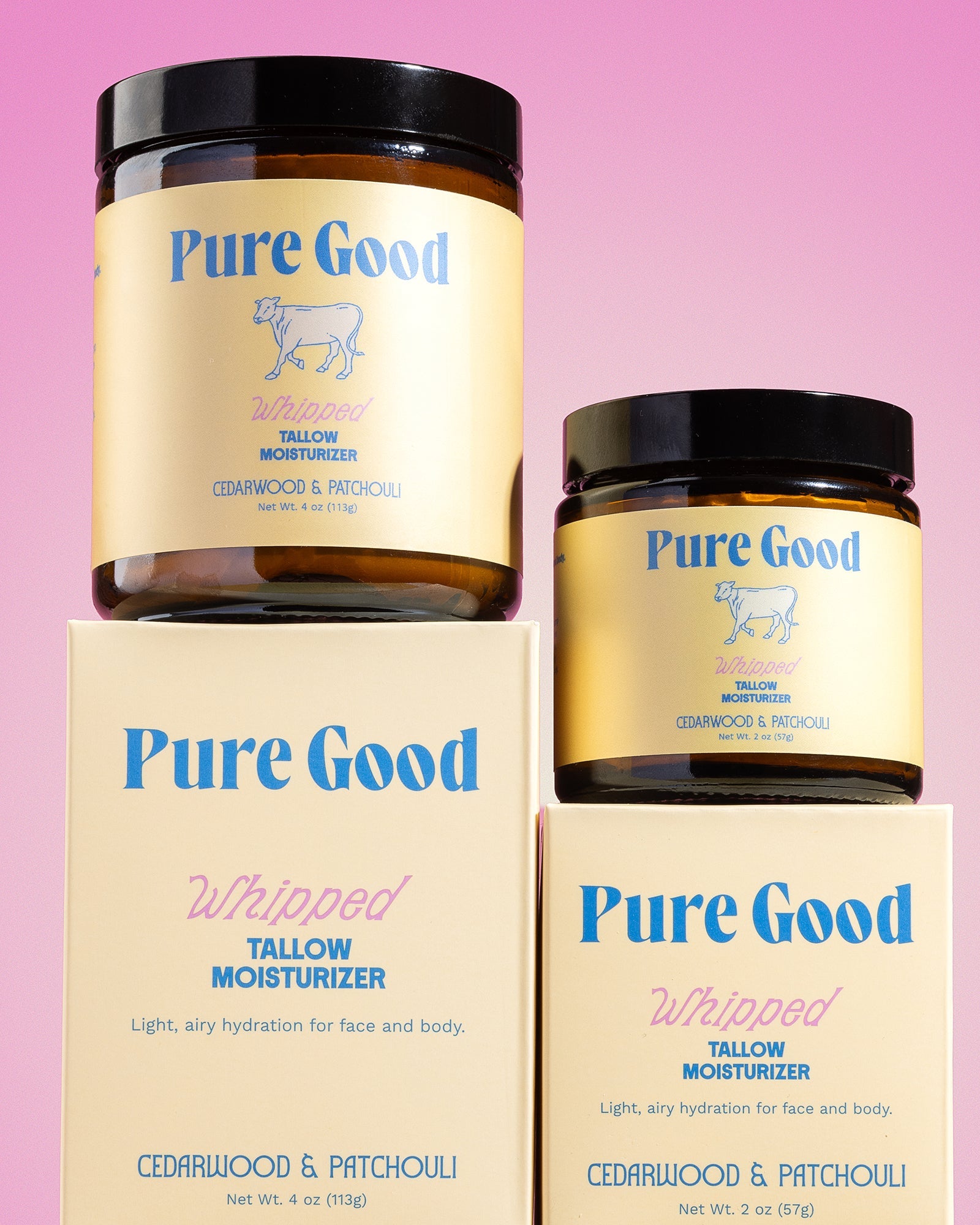 Pure Good Cedarwood + Patchouli Whipped Tallow - Firming & Balancing