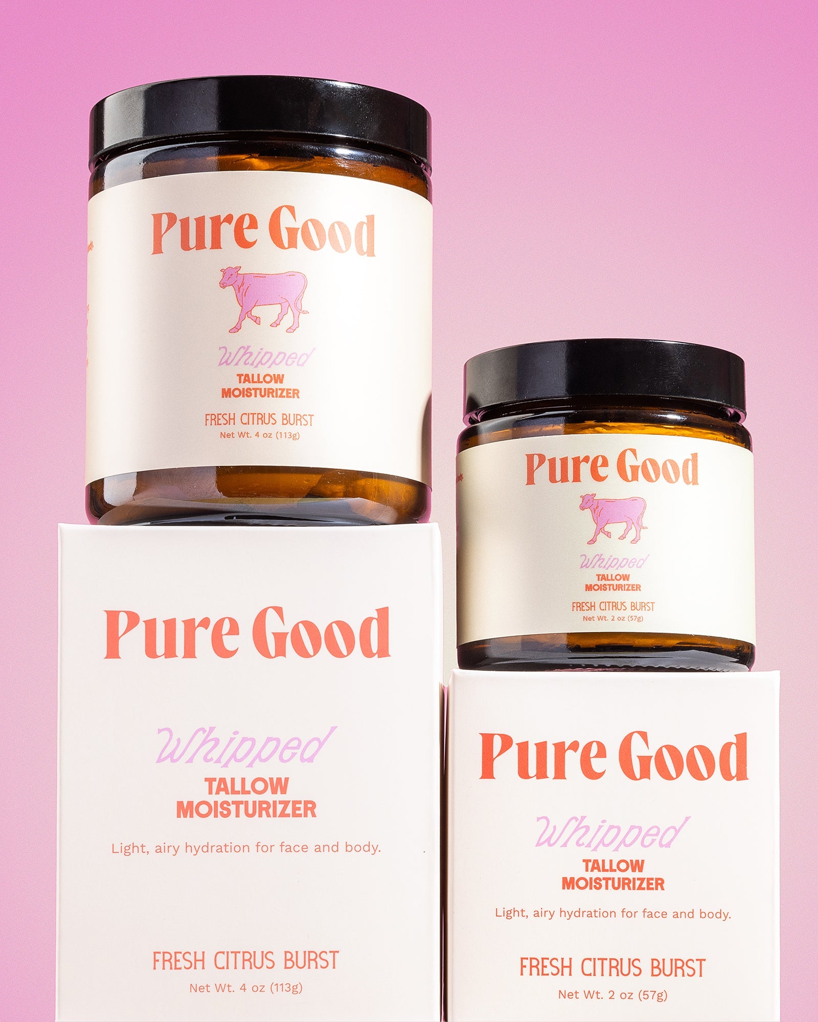 Pure Good Fresh Citrus Burst Whipped Tallow - Hydration and Vitamin C