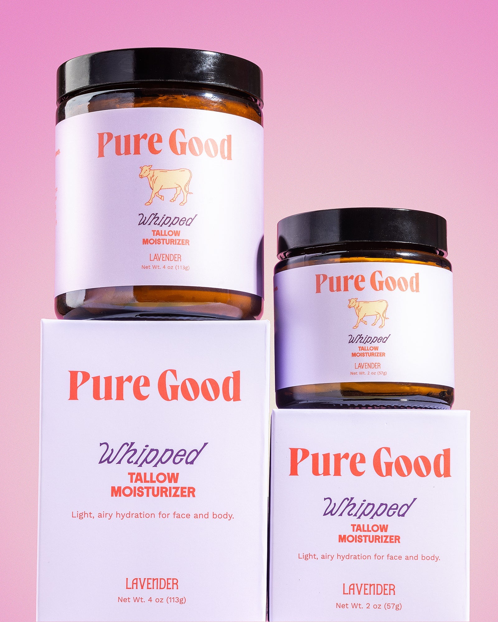 Pure Good Lavender Whipped Tallow - Calming & Restoring
