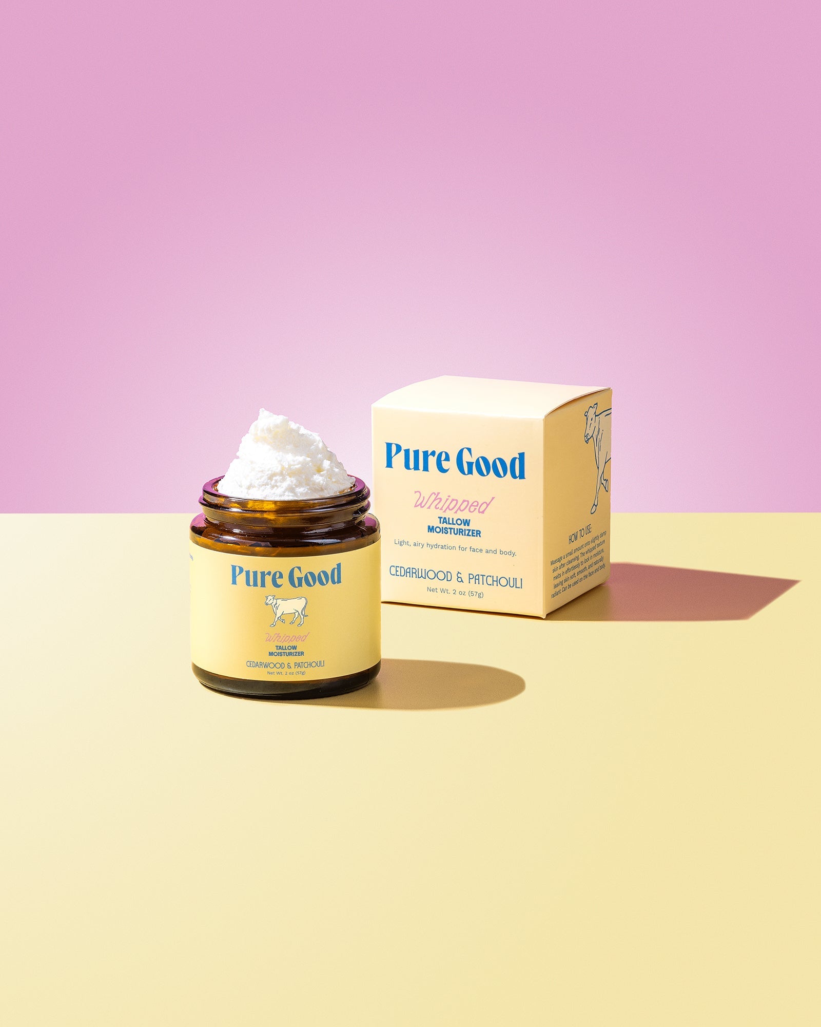 Pure Good Cedarwood + Patchouli Whipped Tallow - Firming & Balancing