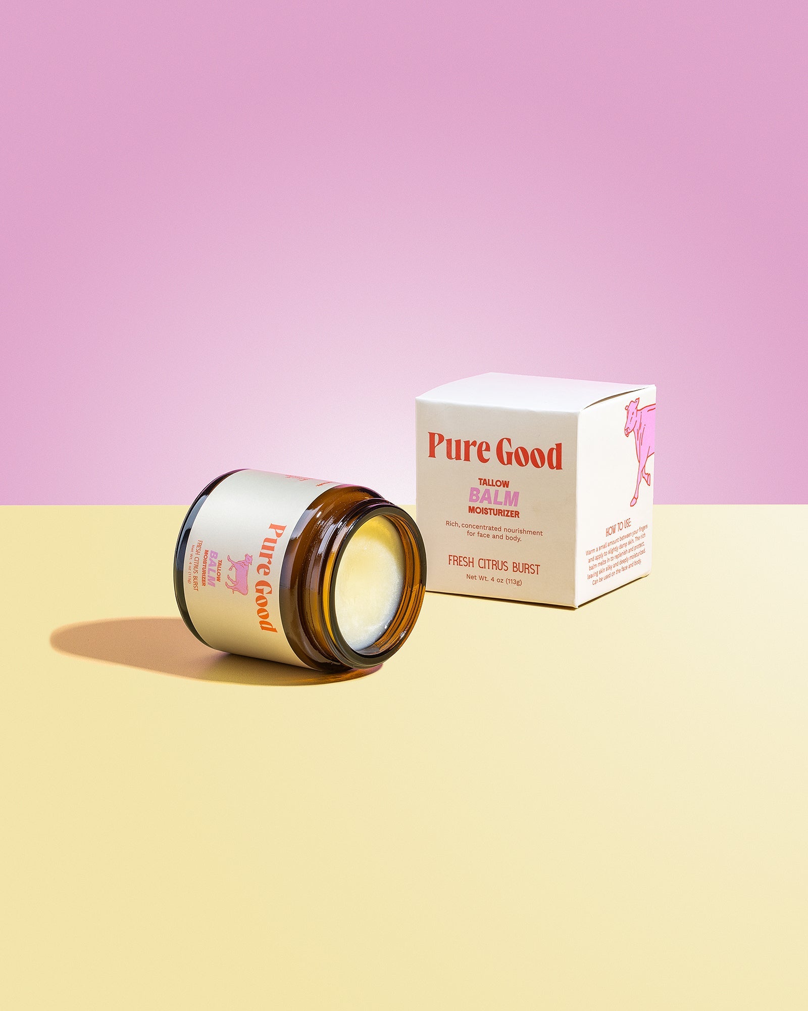 Pure Good Fresh Citrus Burst Tallow Balm - Hydration and Vitamin C