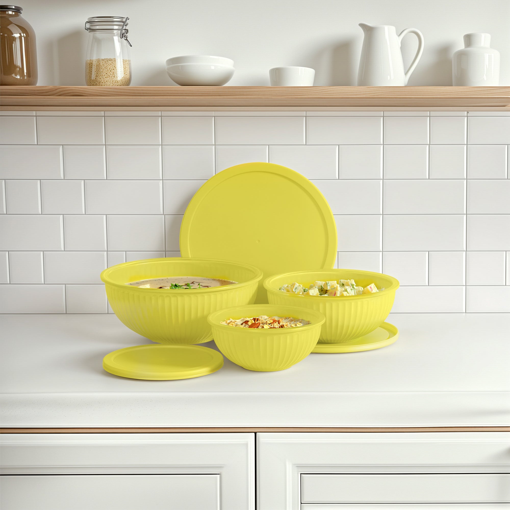 Genicook Rainbowl Glass Mixing Set (Set of 3)