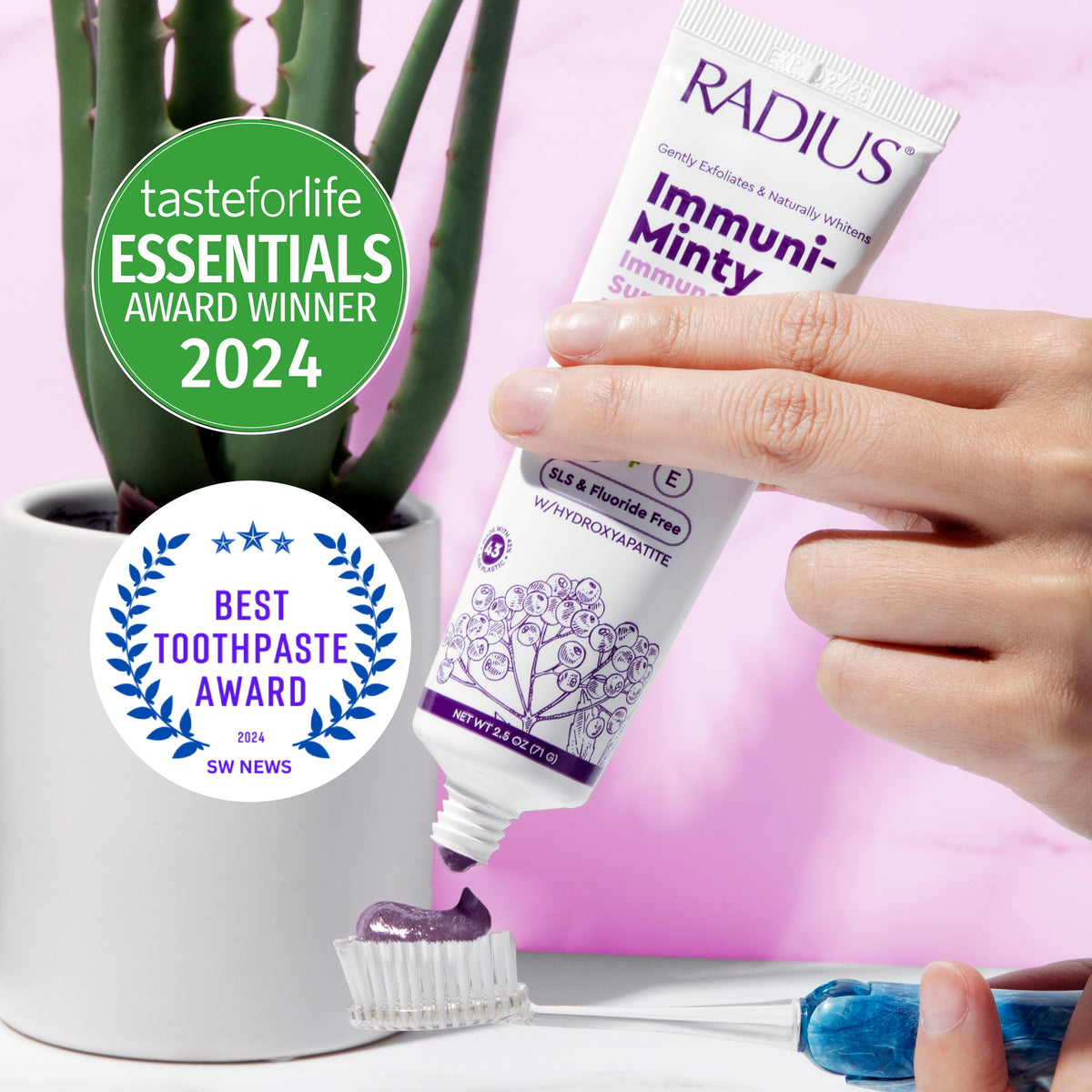 Radius IMMUNI-MINTY Immune Support Toothpaste, Elderberry Mint