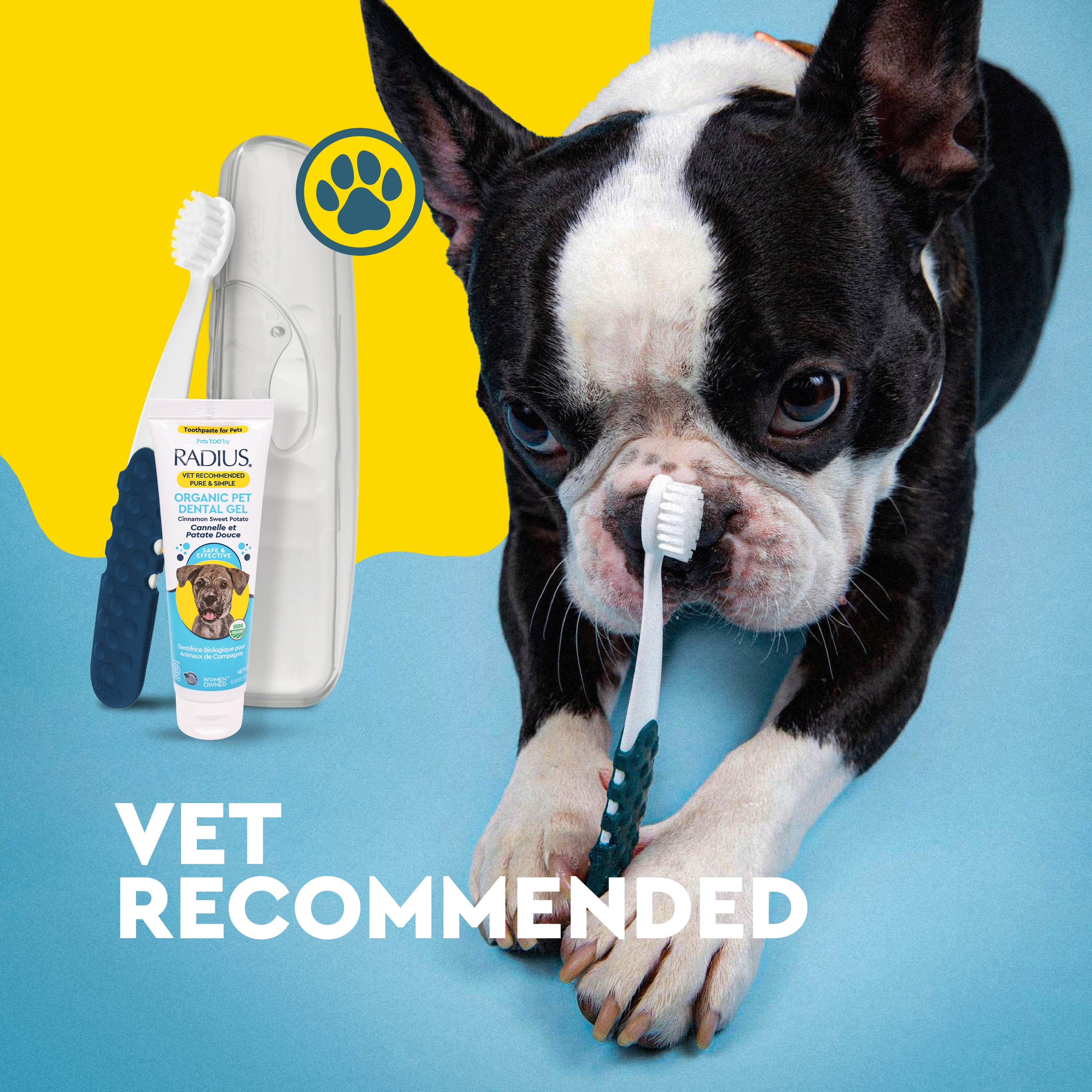 Radius Lush & Plush Soft Pet Toothbrush