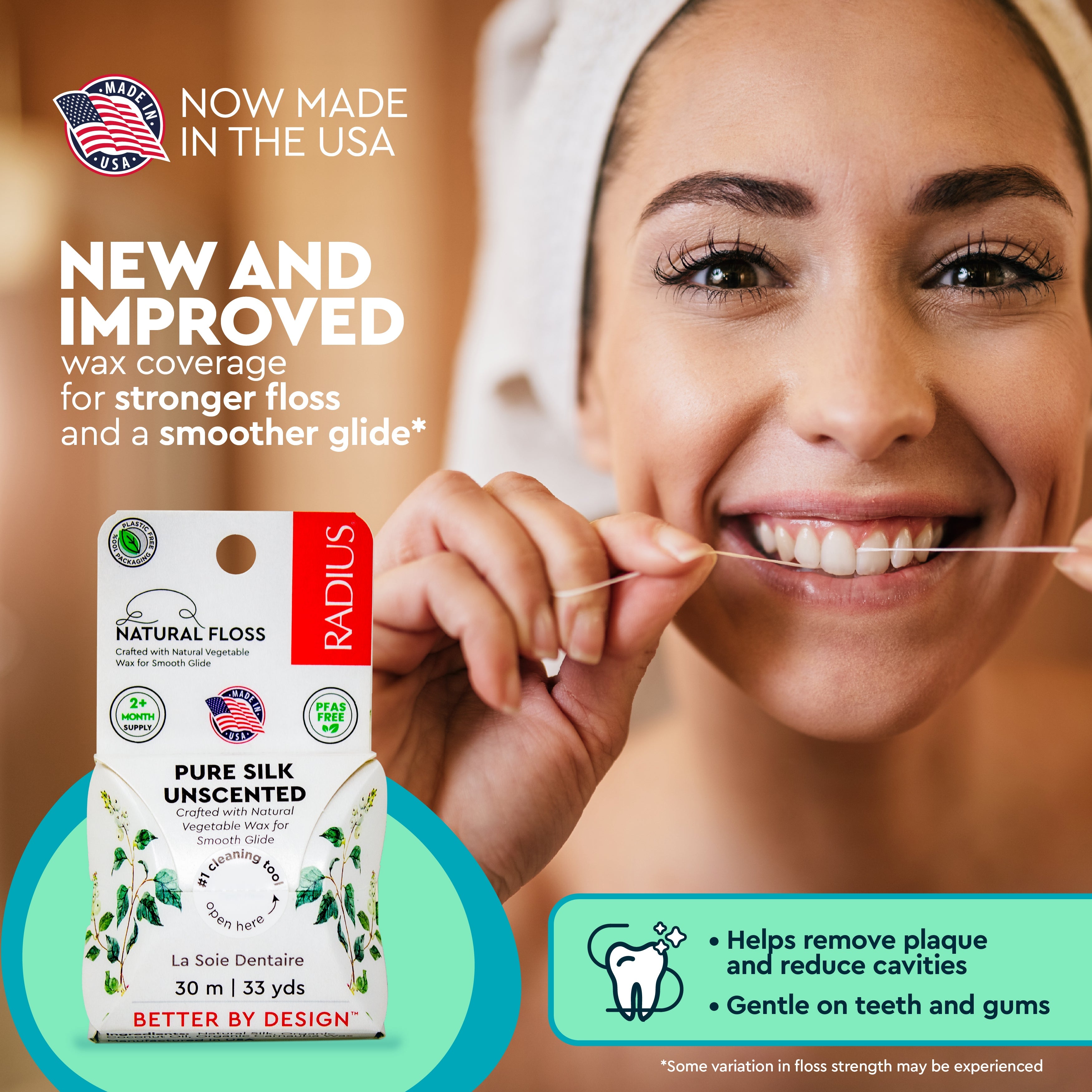 Radius Natural Biodegradable Silk Floss™