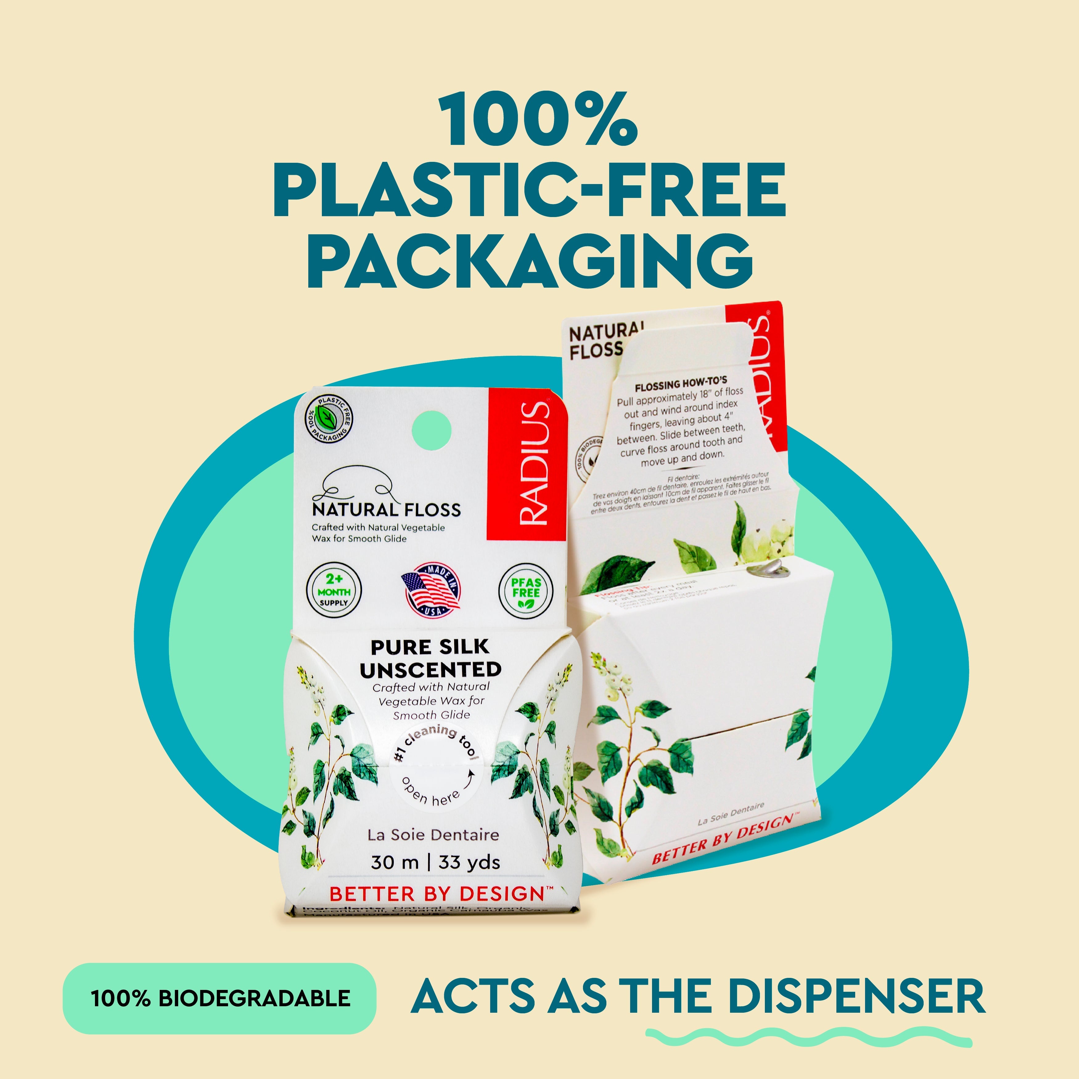 Radius Natural Biodegradable Silk Floss™