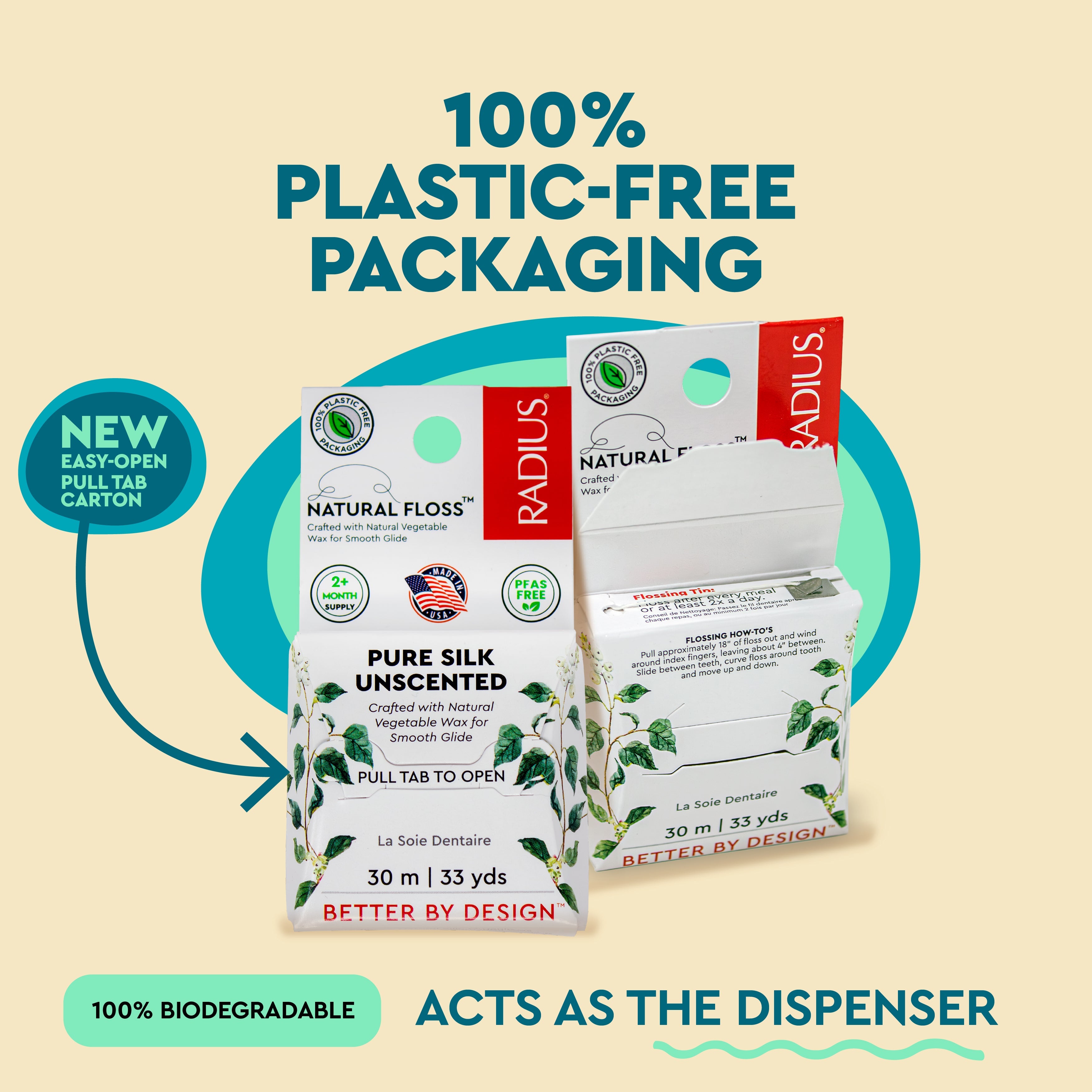 Radius Natural Biodegradable Silk Floss™