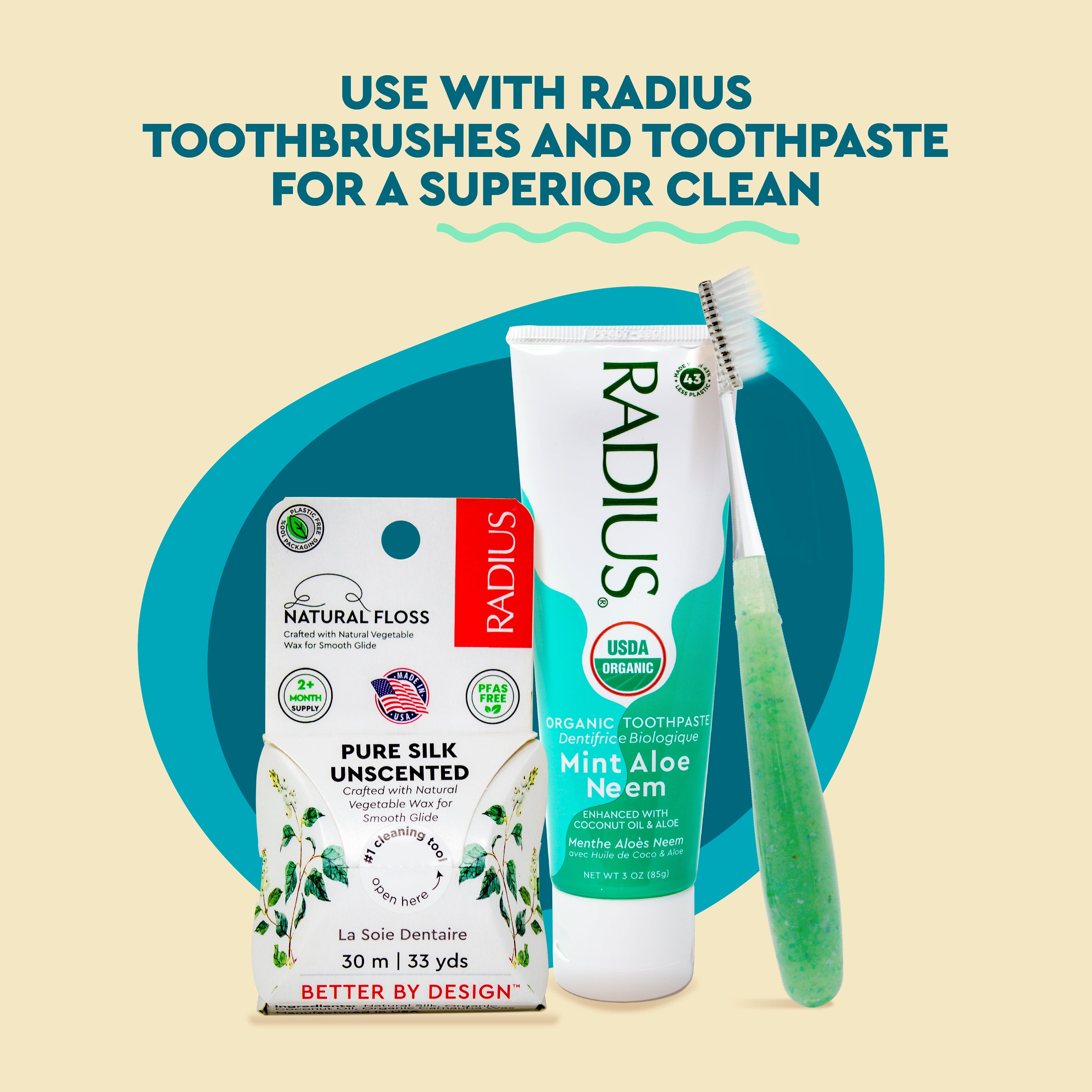 Radius Natural Biodegradable Silk Floss™