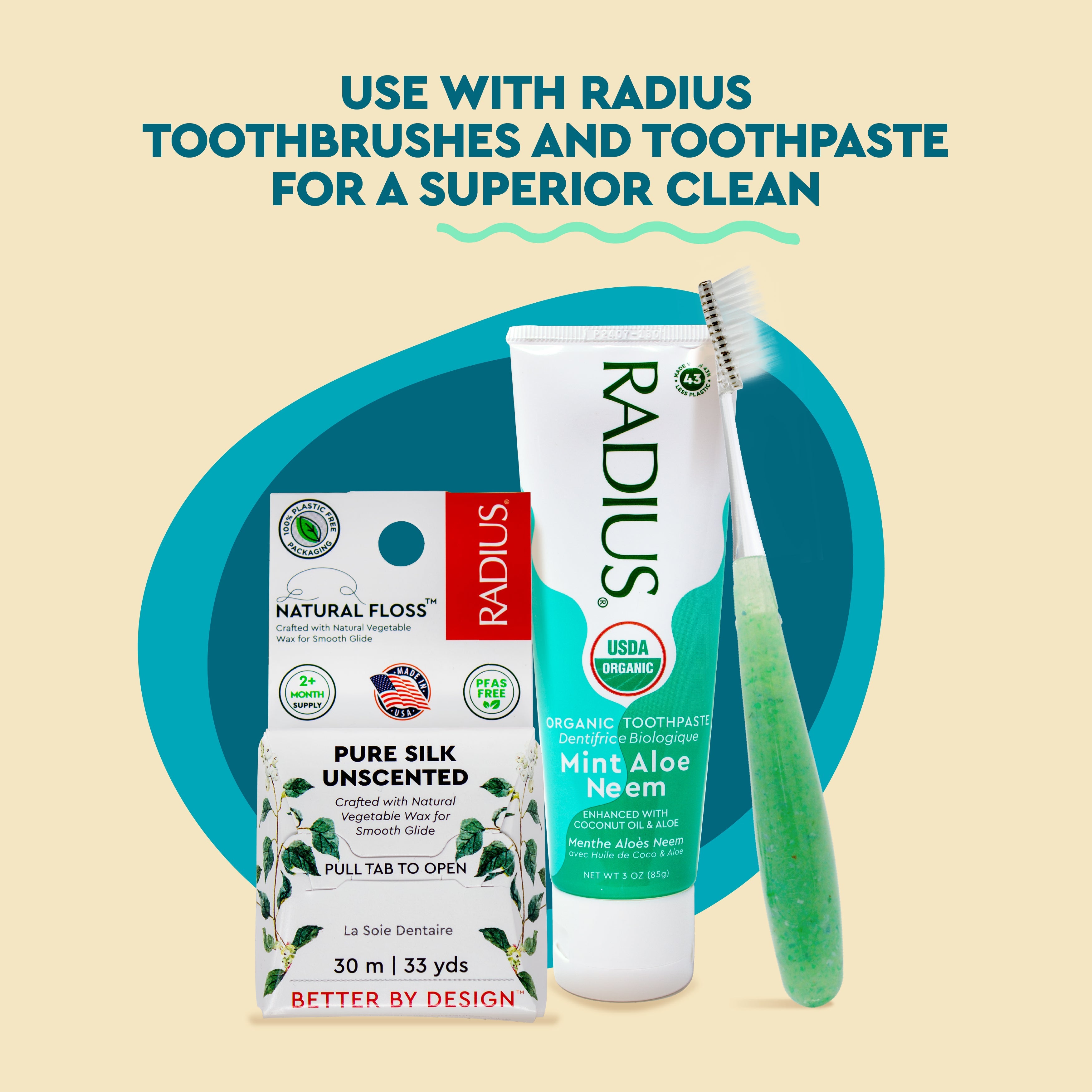 Radius Natural Biodegradable Silk Floss™