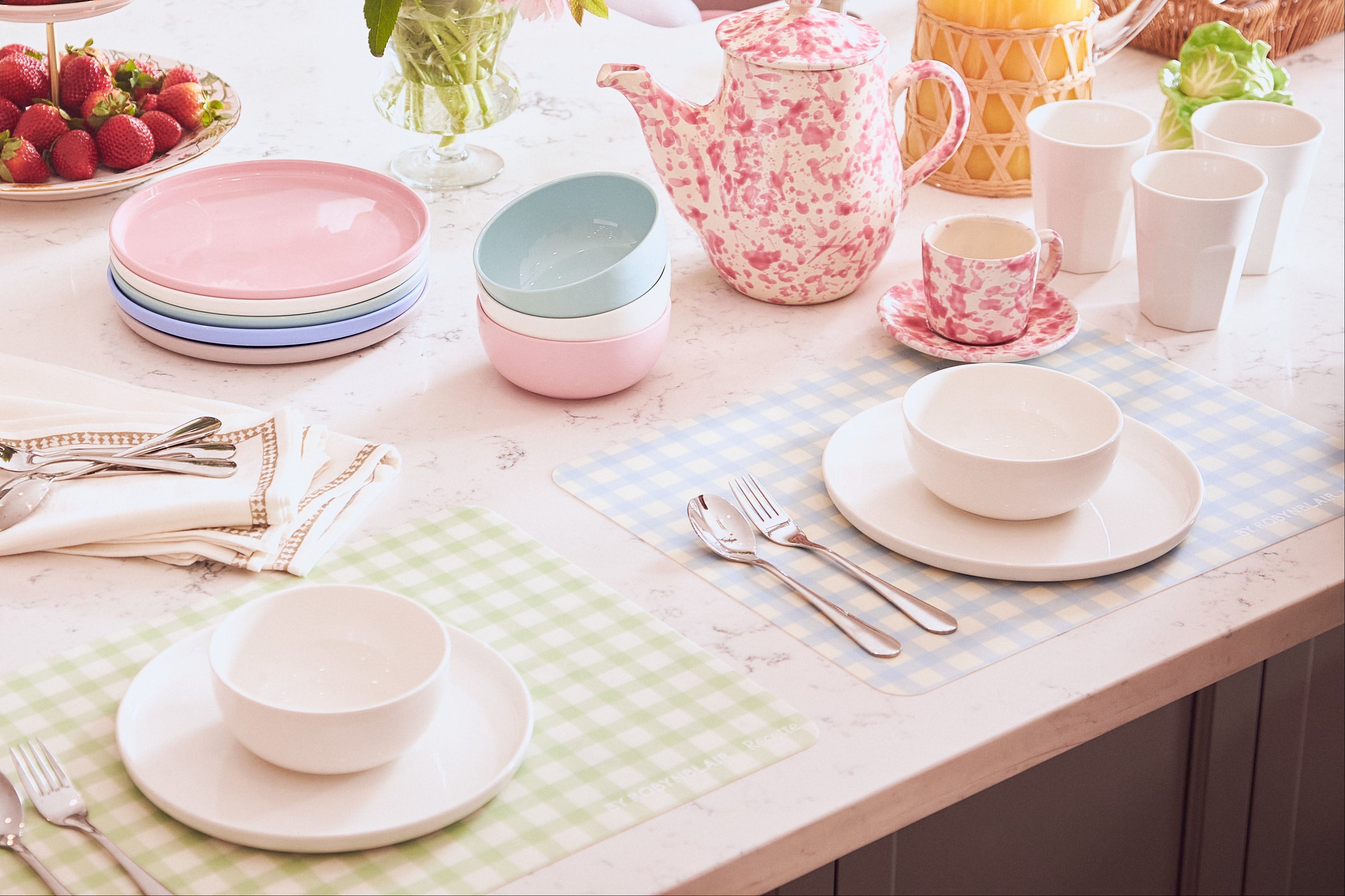 Recette Plate and Bowl Set | Rainbow