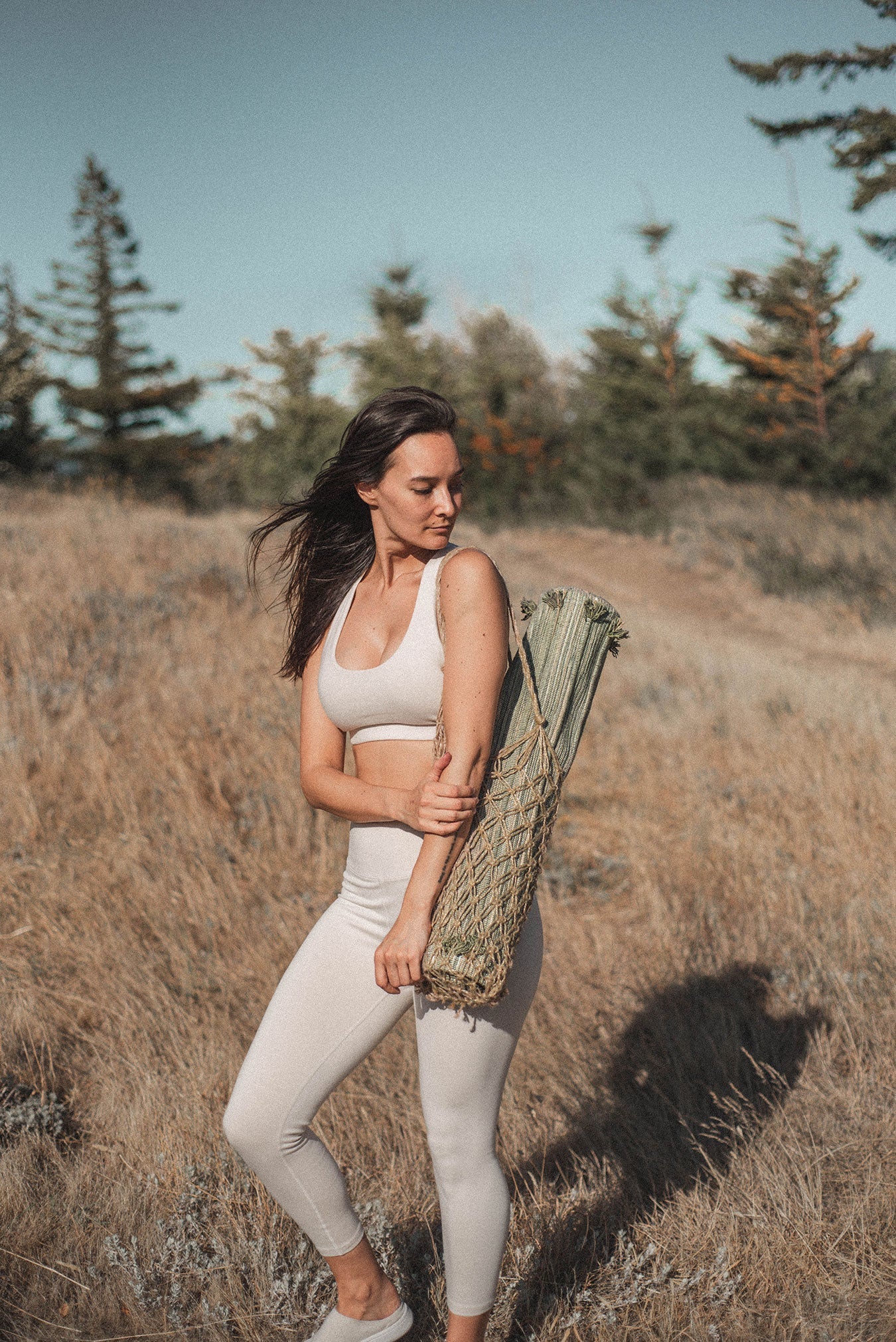 Oko Living Jade & Jute - Naturally Dyed Herbal Yoga Mat
