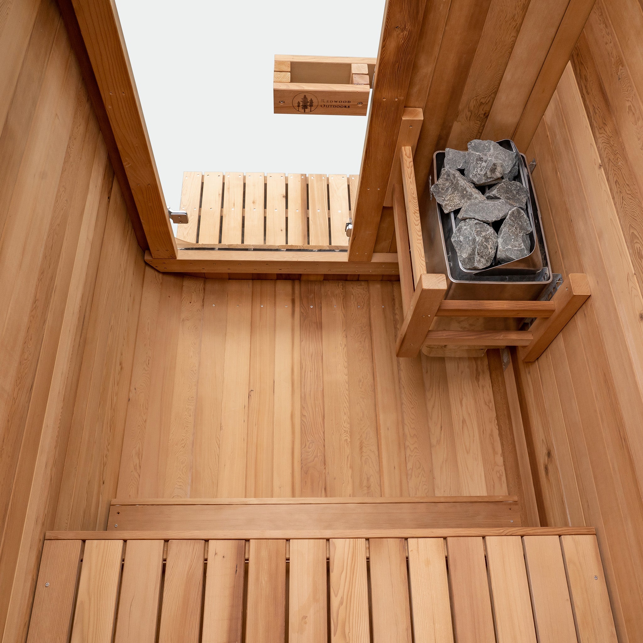 Redwood Outdoors Duo Outdoor Sauna - 2 Person w/ Harvia KIP 8kW Heater