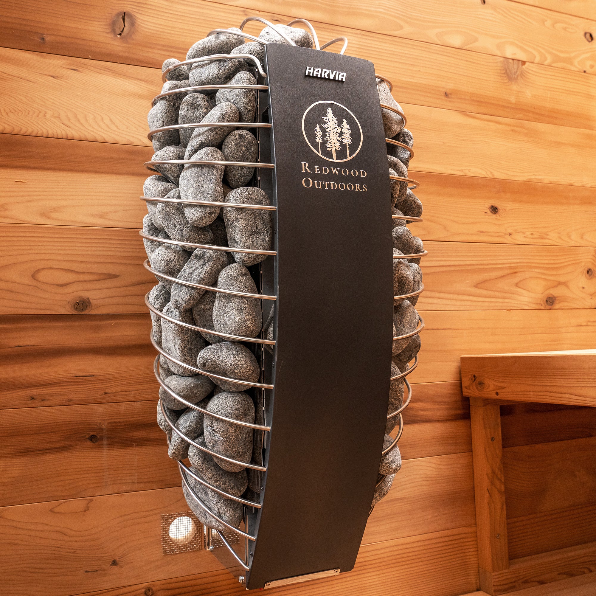Redwood Outdoors Garden Outdoor Sauna - 8 Person w/ Harvia Spirit Wi-Fi 8kW Heater