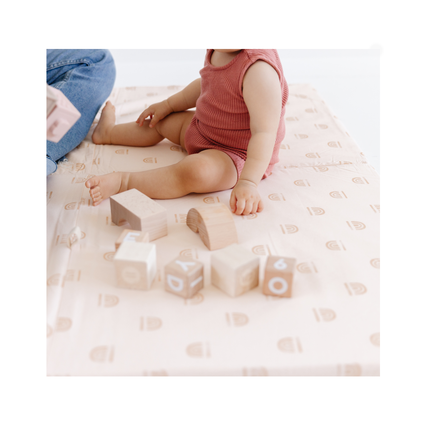 Toki Mats Rainbow Peach Organic Cotton Mat