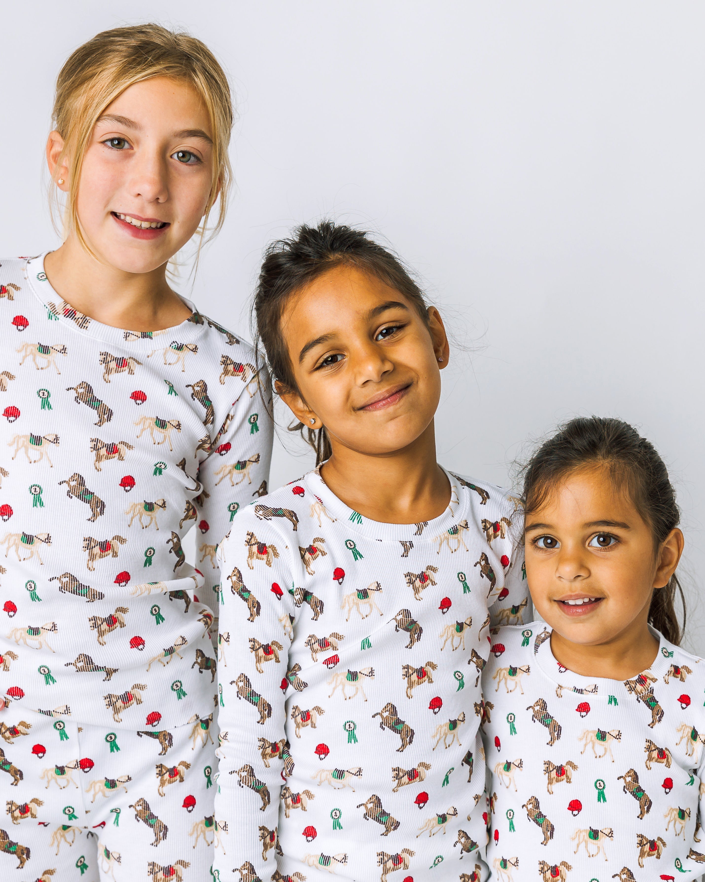 12|12 The Organic Long Sleeve Pajama Set [Riding Ponies]