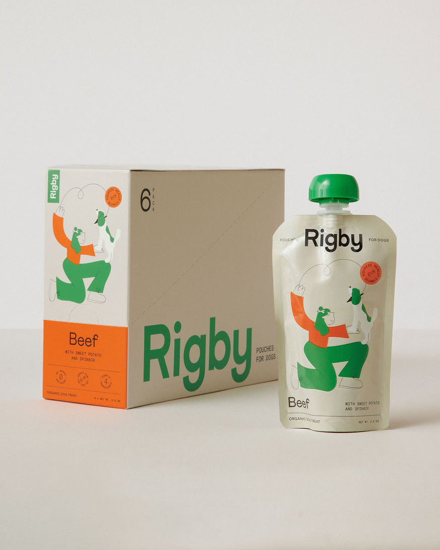 Rigby Organic Beef Pouch - 6 Pack