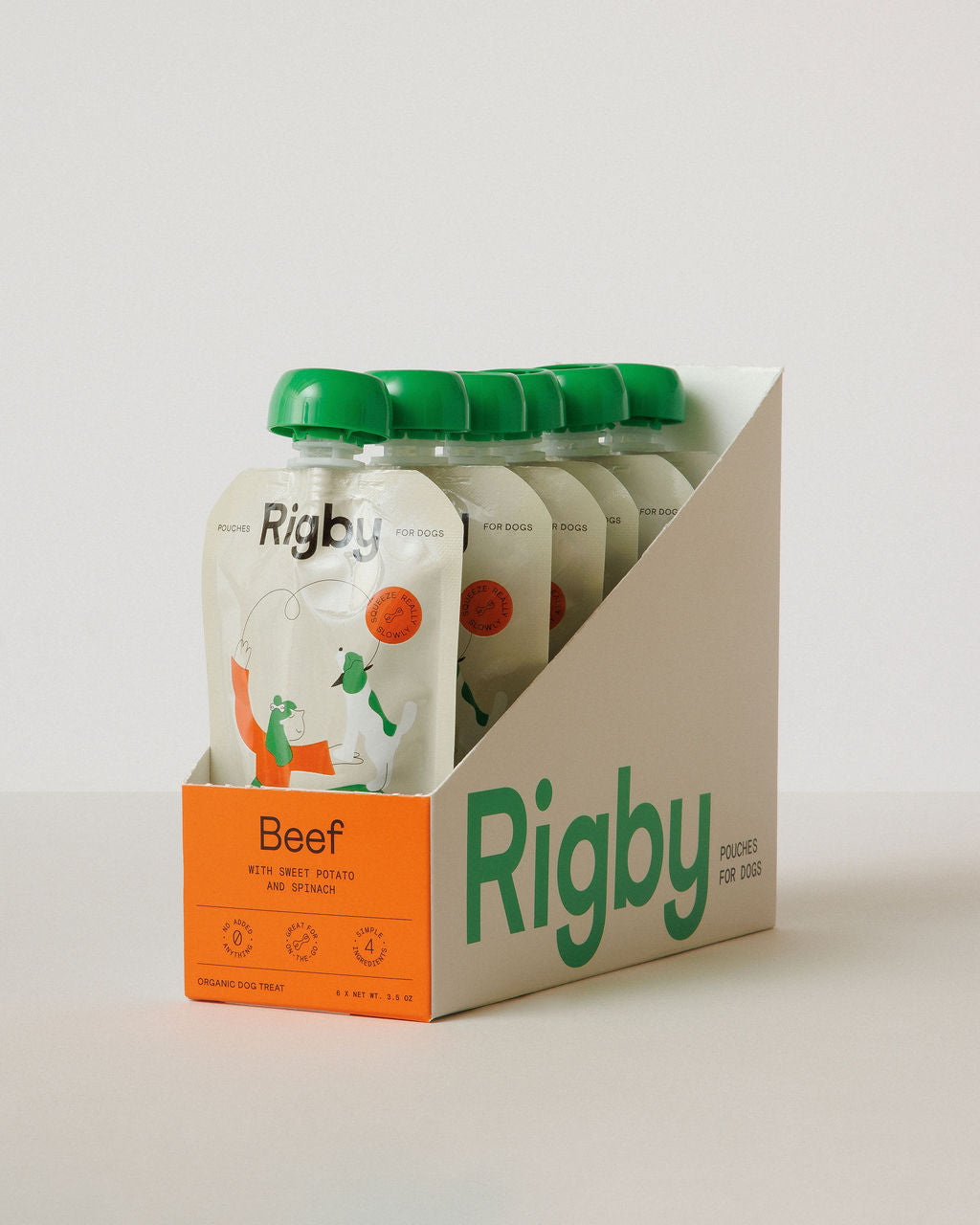 Rigby Organic Beef Pouch - 6 Pack