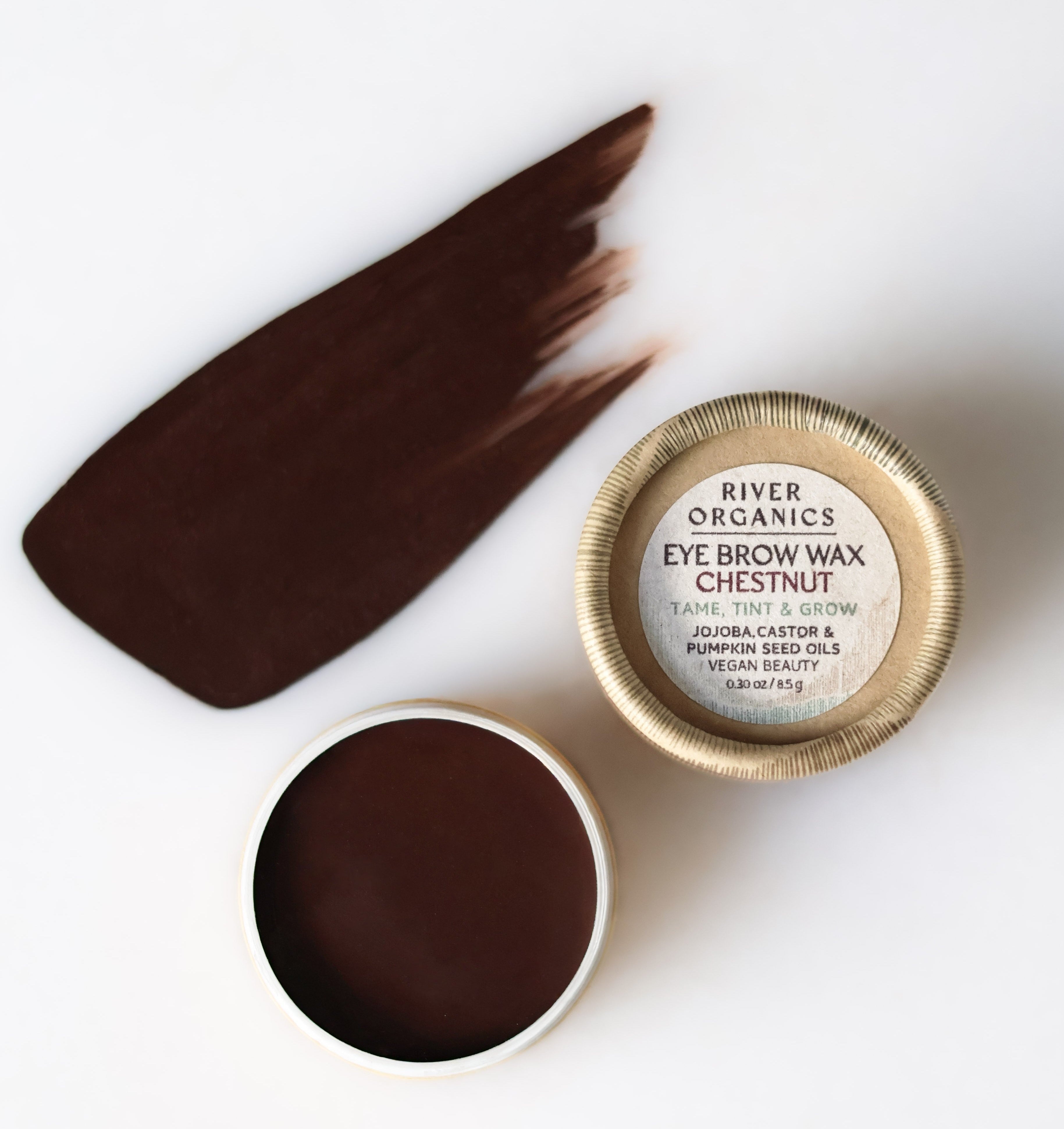 River Organics Brow Wax - Tame, Tint & Grow