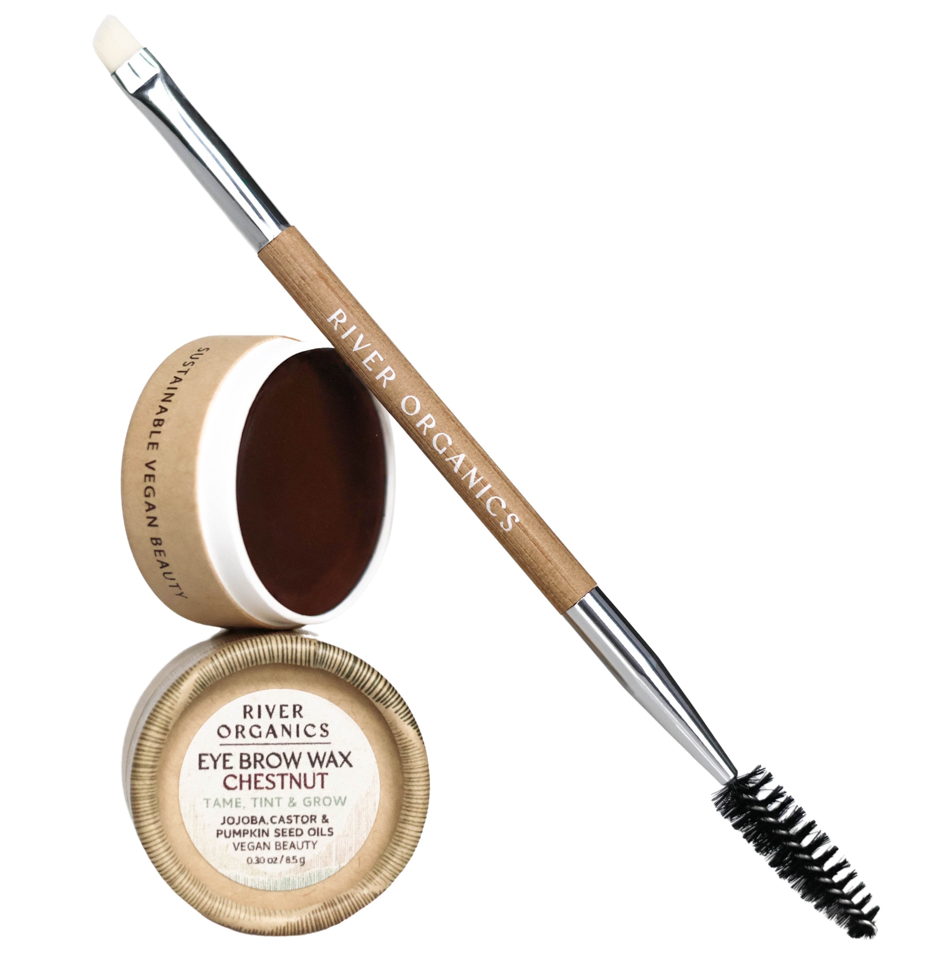 River Organics Brow Wax - Tame, Tint & Grow