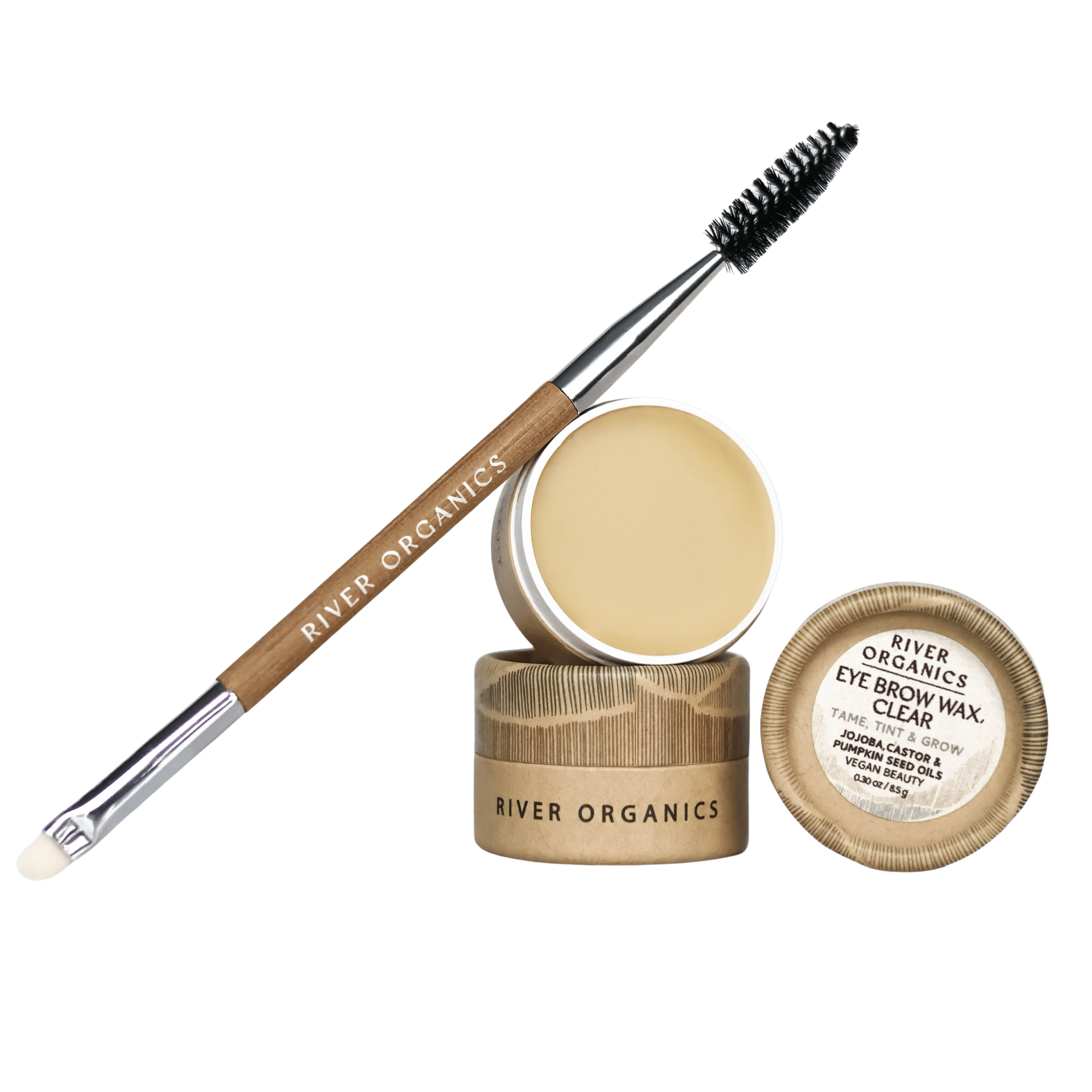 River Organics Brow Wax - Tame, Tint & Grow