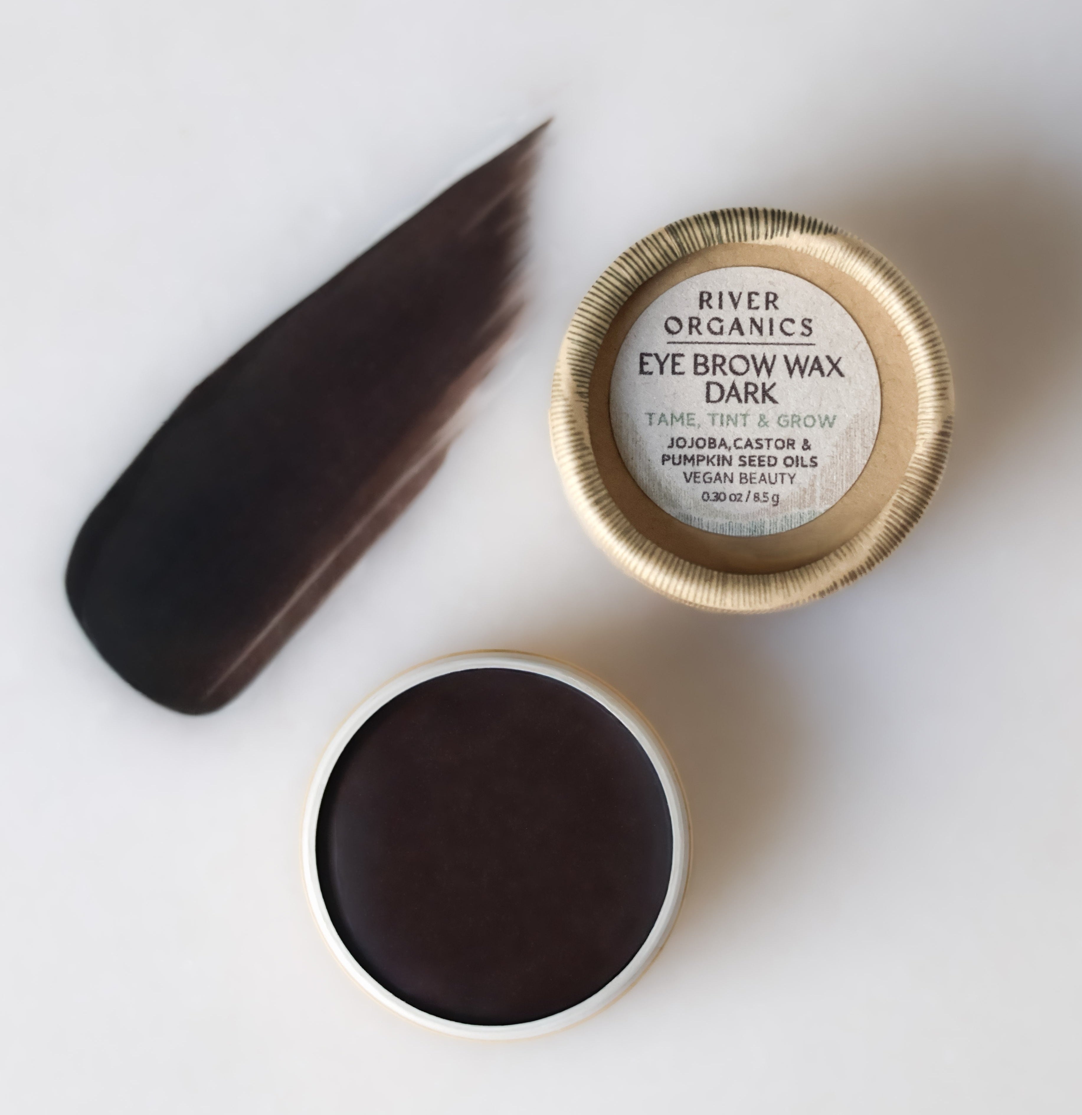 River Organics Brow Wax - Tame, Tint & Grow
