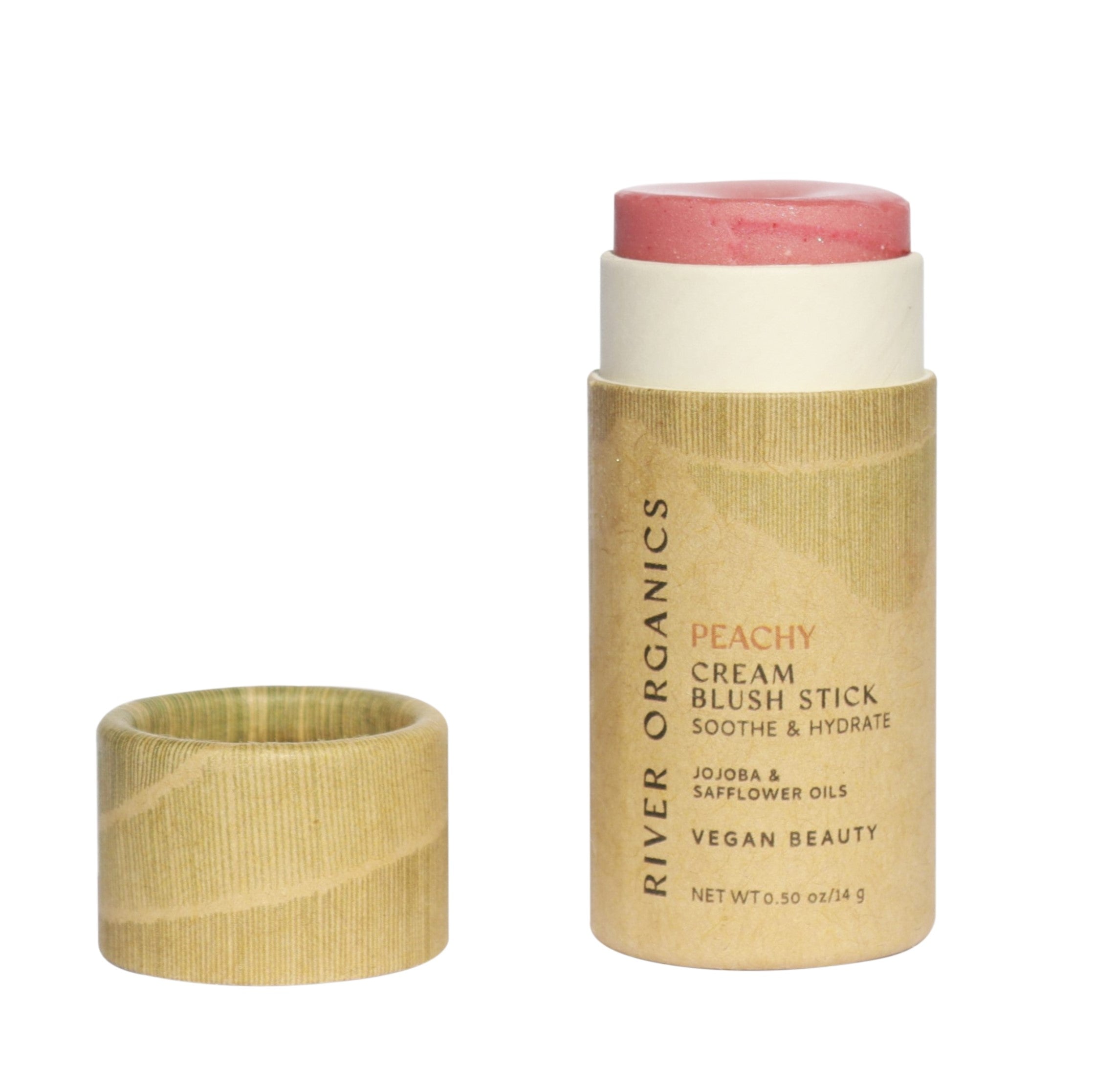 River Organics Creamy Vegan Blush Stick -  Peachy