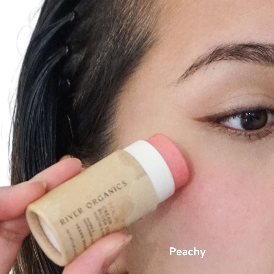 River Organics Creamy Vegan Blush Sticks | Set of 2 Mix &  Match