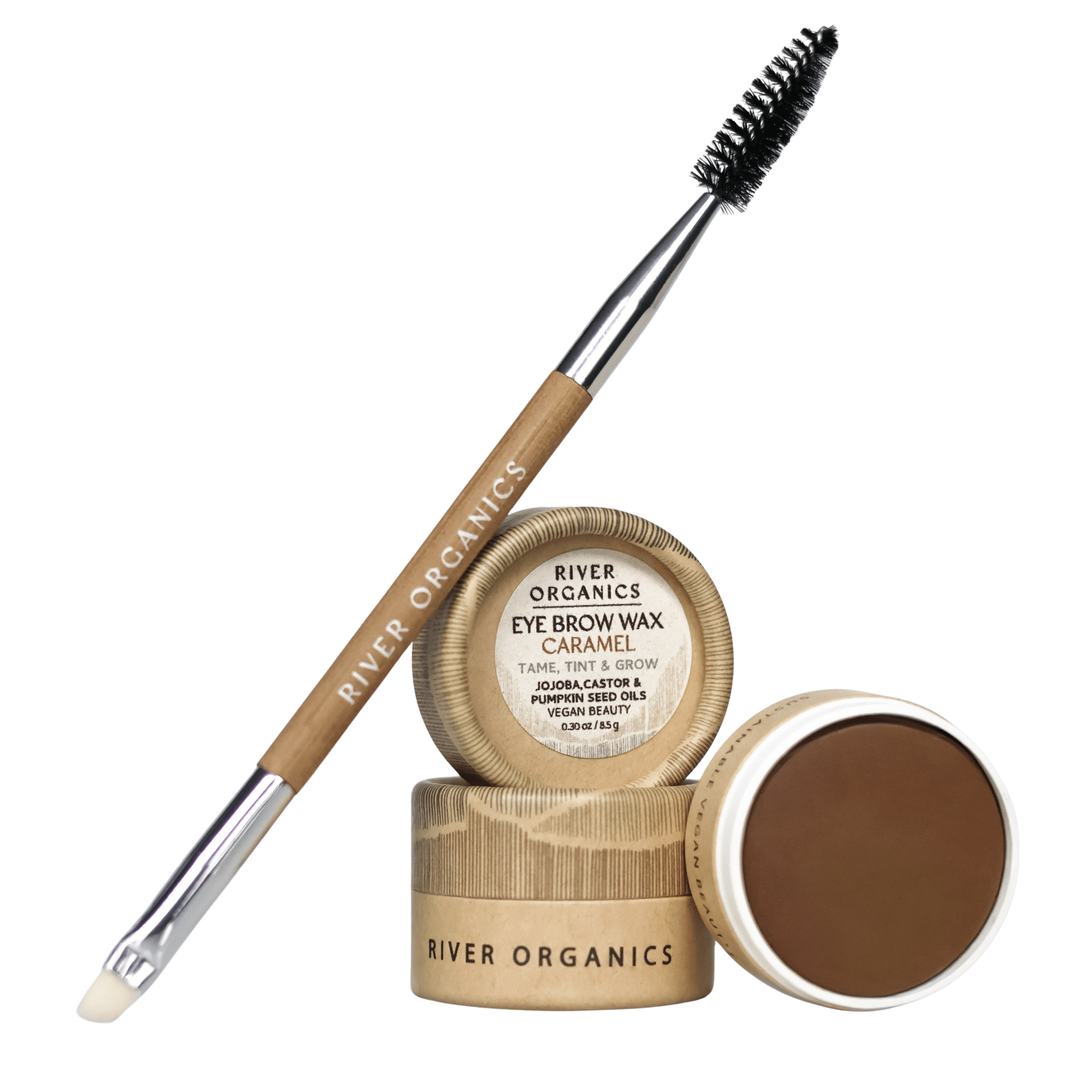 River Organics Brow Wax - Tame, Tint & Grow