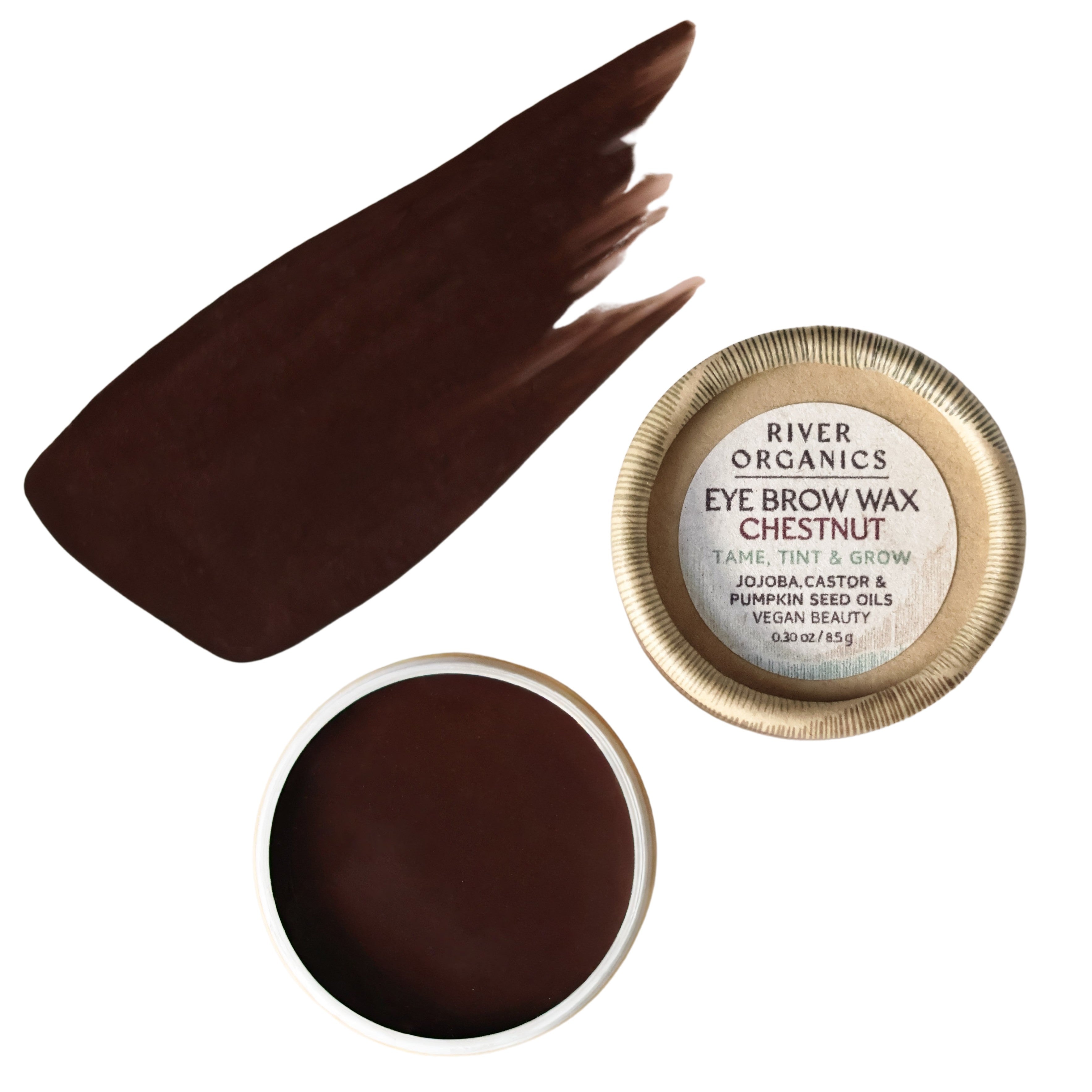 River Organics Brow Wax - Tame, Tint & Grow