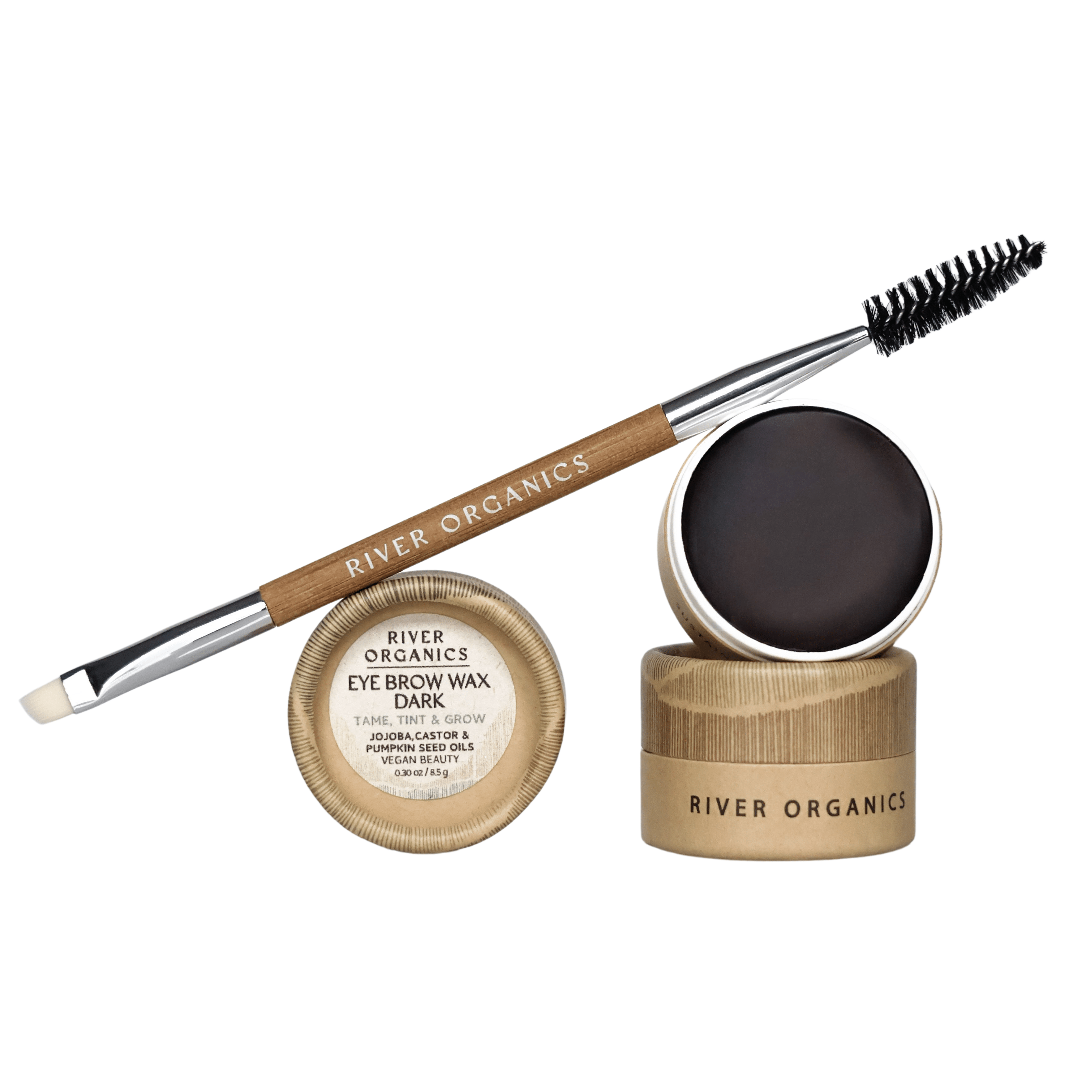 River Organics Brow Wax - Tame, Tint & Grow