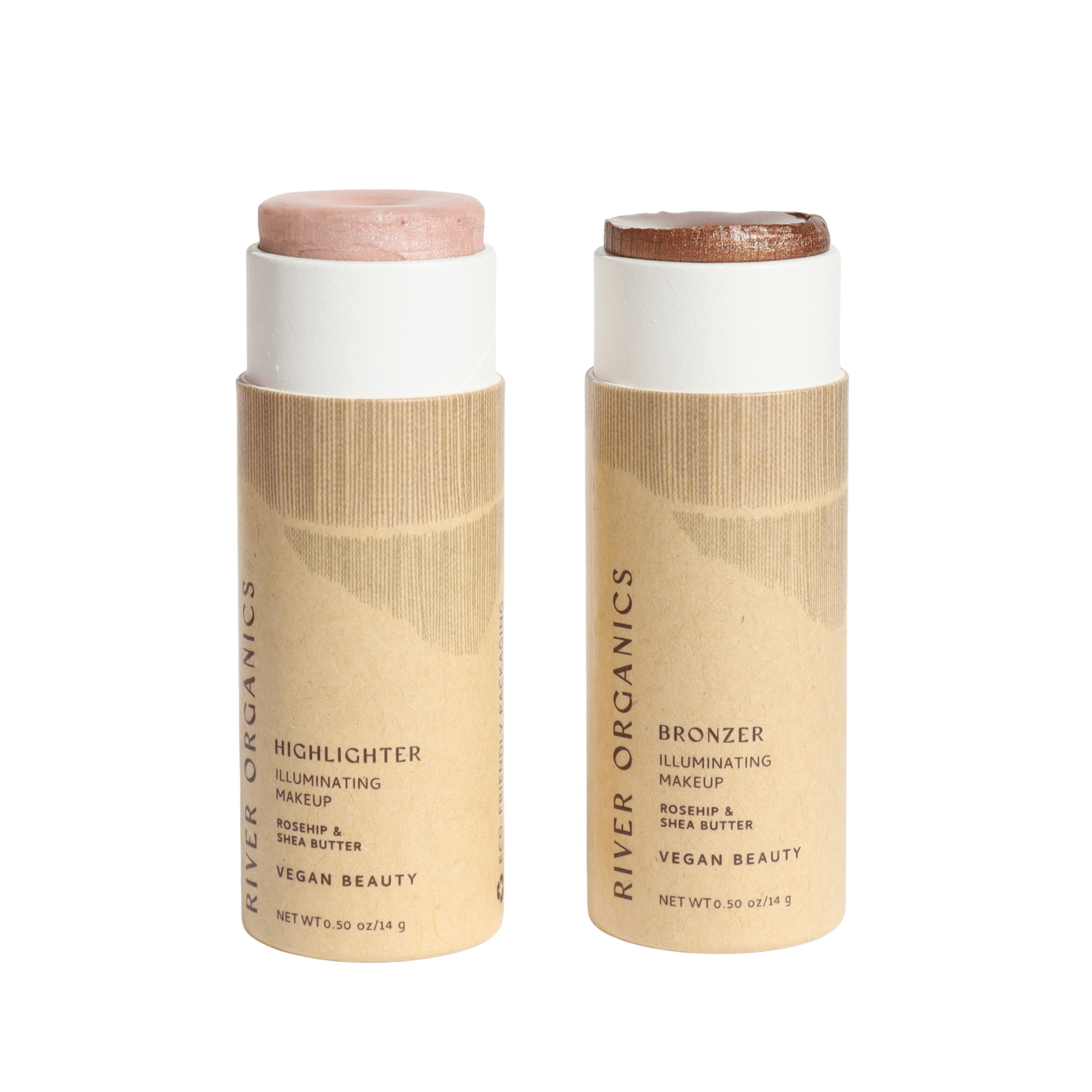 River Organics Highlighter and Bronzer Set