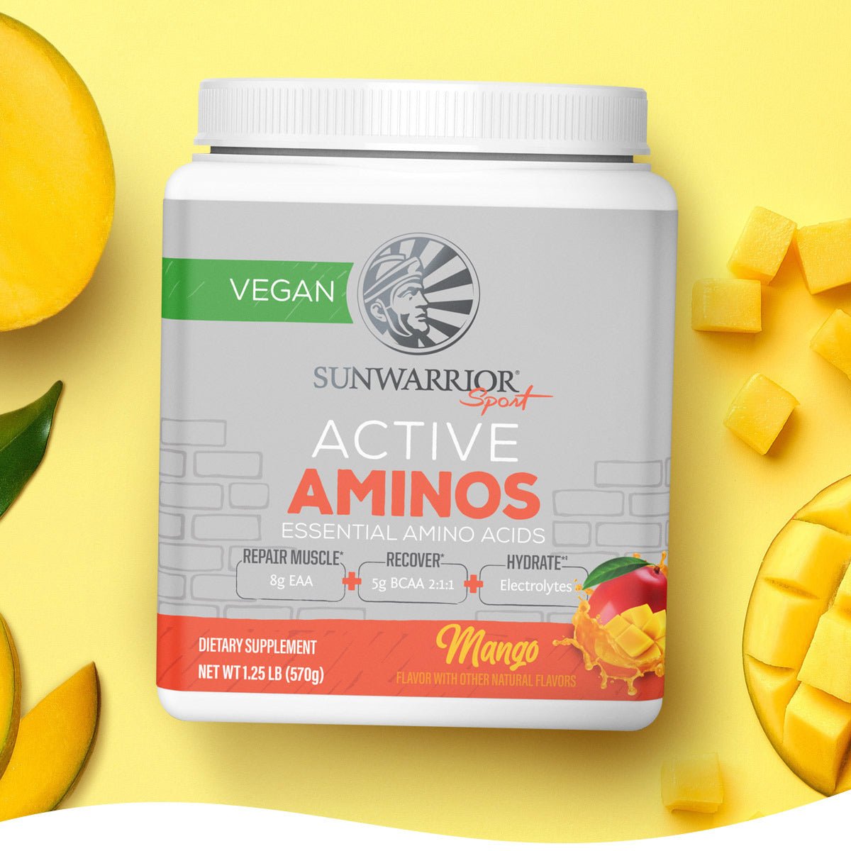 Sunwarrior Active Essential Amino Acids - Mango - 2 Pack