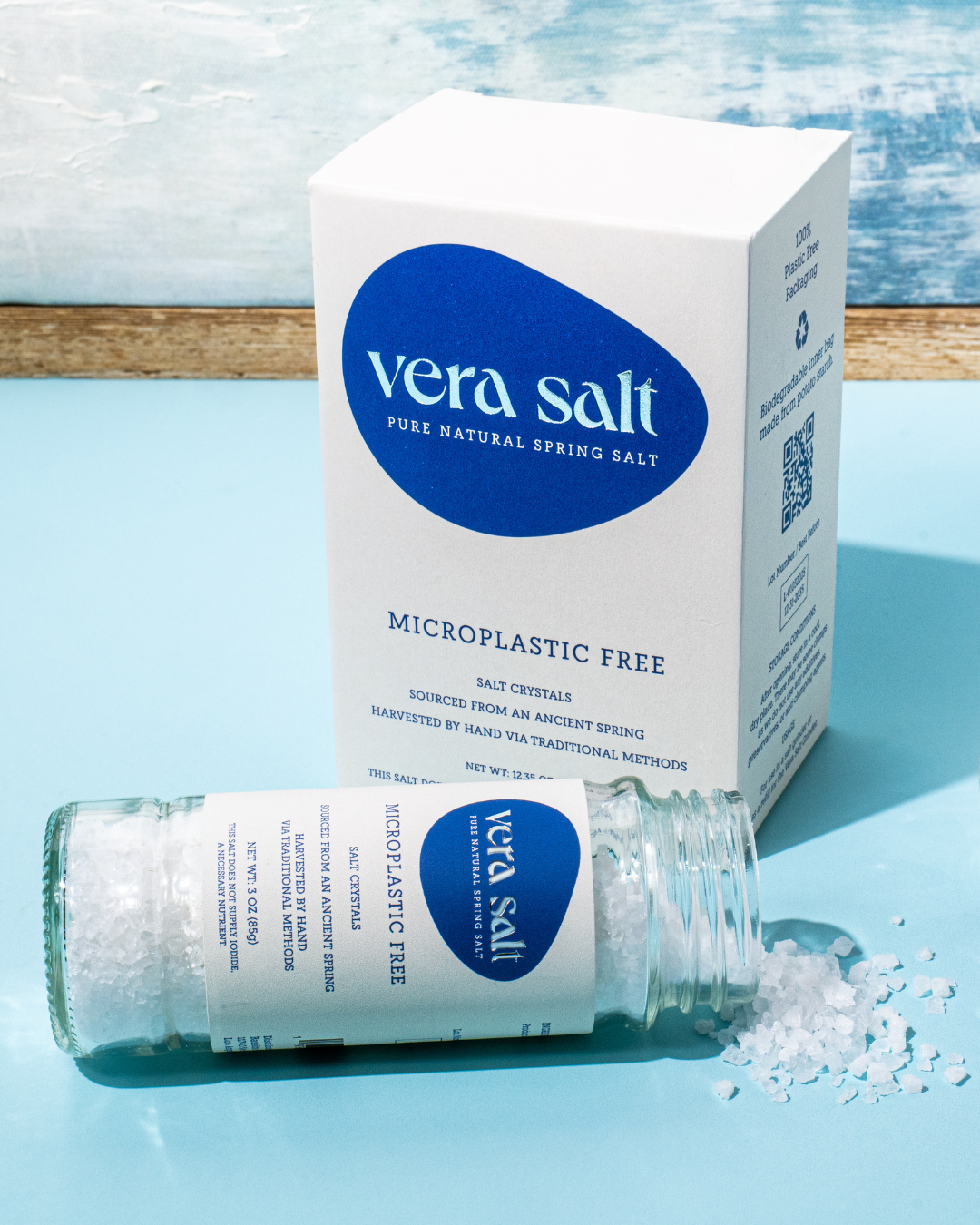 Vera Salt Starter Set — Ceramic Grinder + 2 Refills