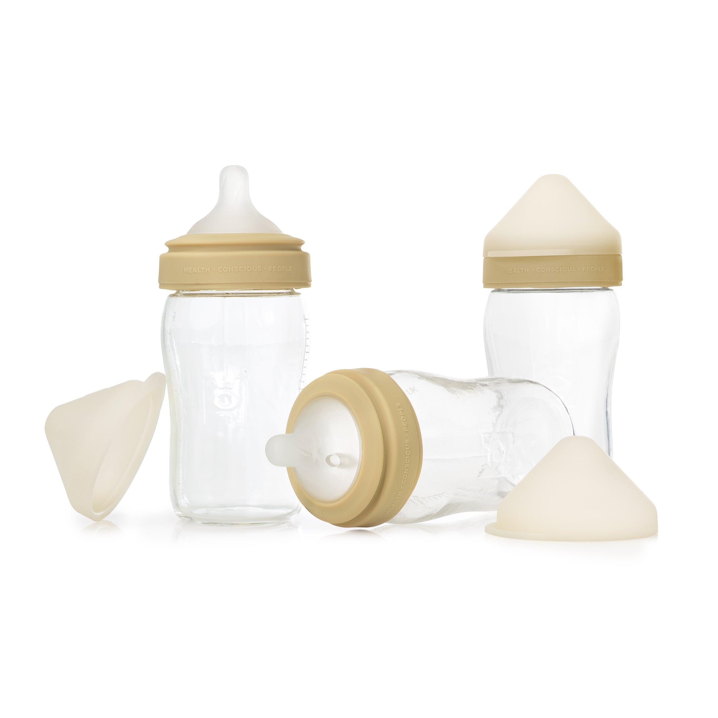 Health Conscious People Glass Baby Bottle – 3-Pack