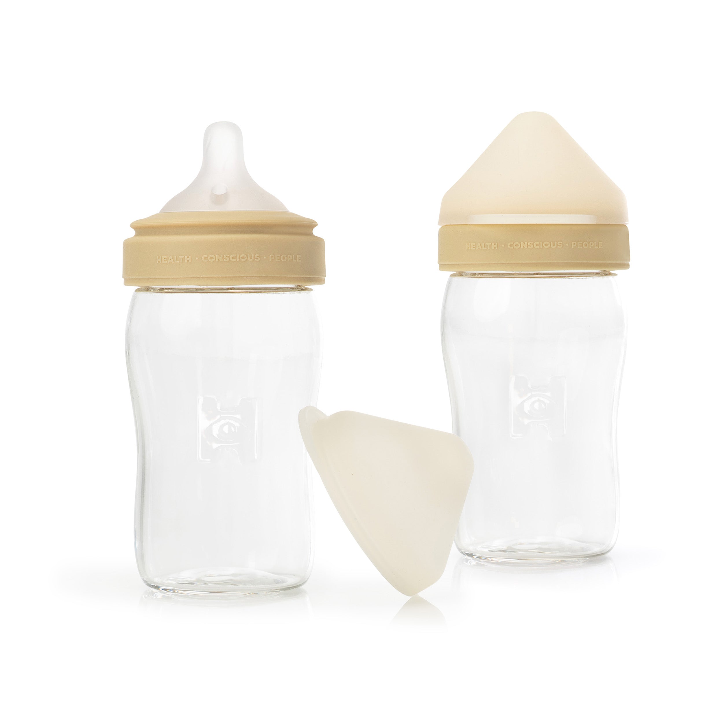 Health Conscious People Glass Baby Bottle – 2-Pack